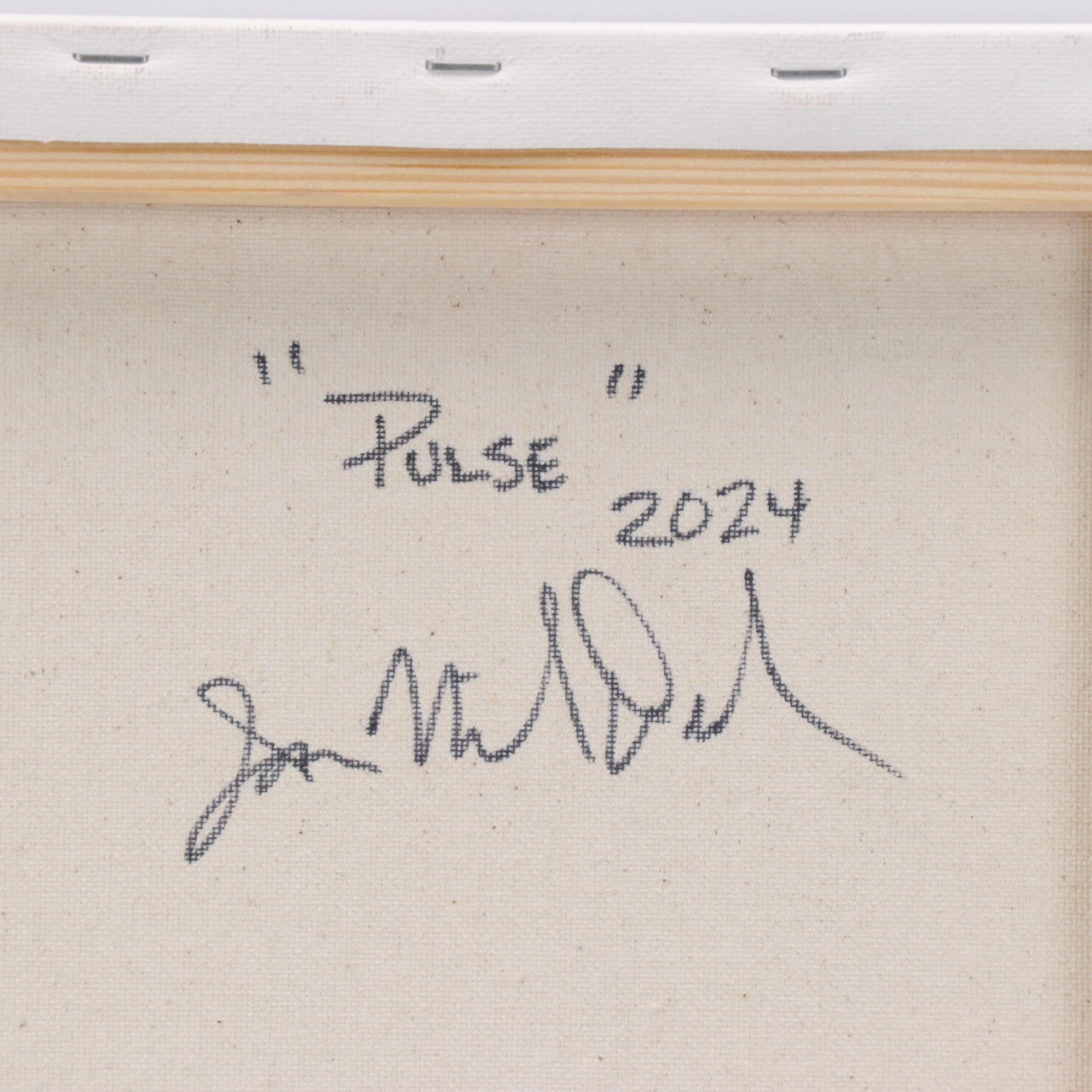 Jason Michael Durham Abstract Geometric Spray Painting "Pulse,"  2024