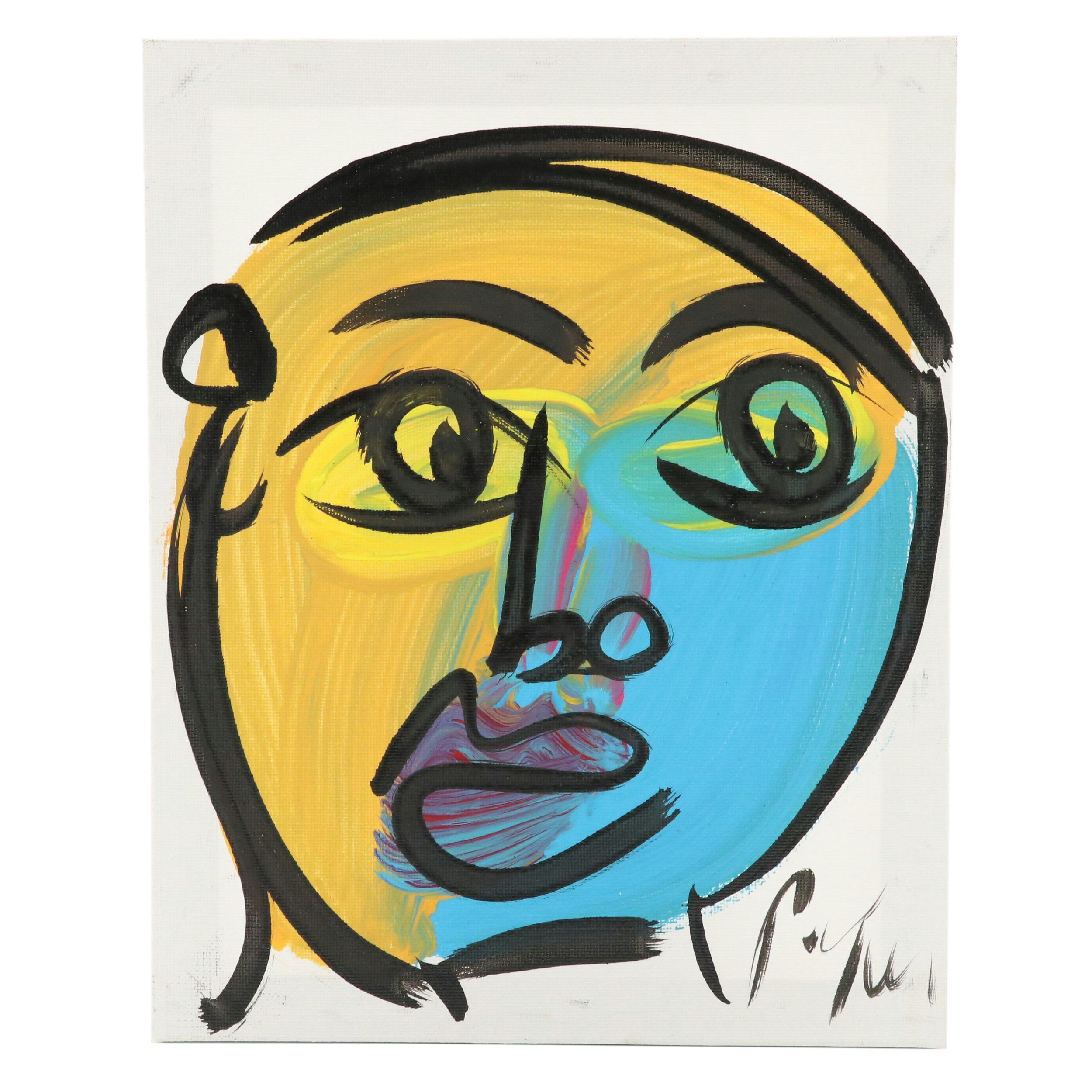 Peter Robert Keil Stylized Acrylic Portrait