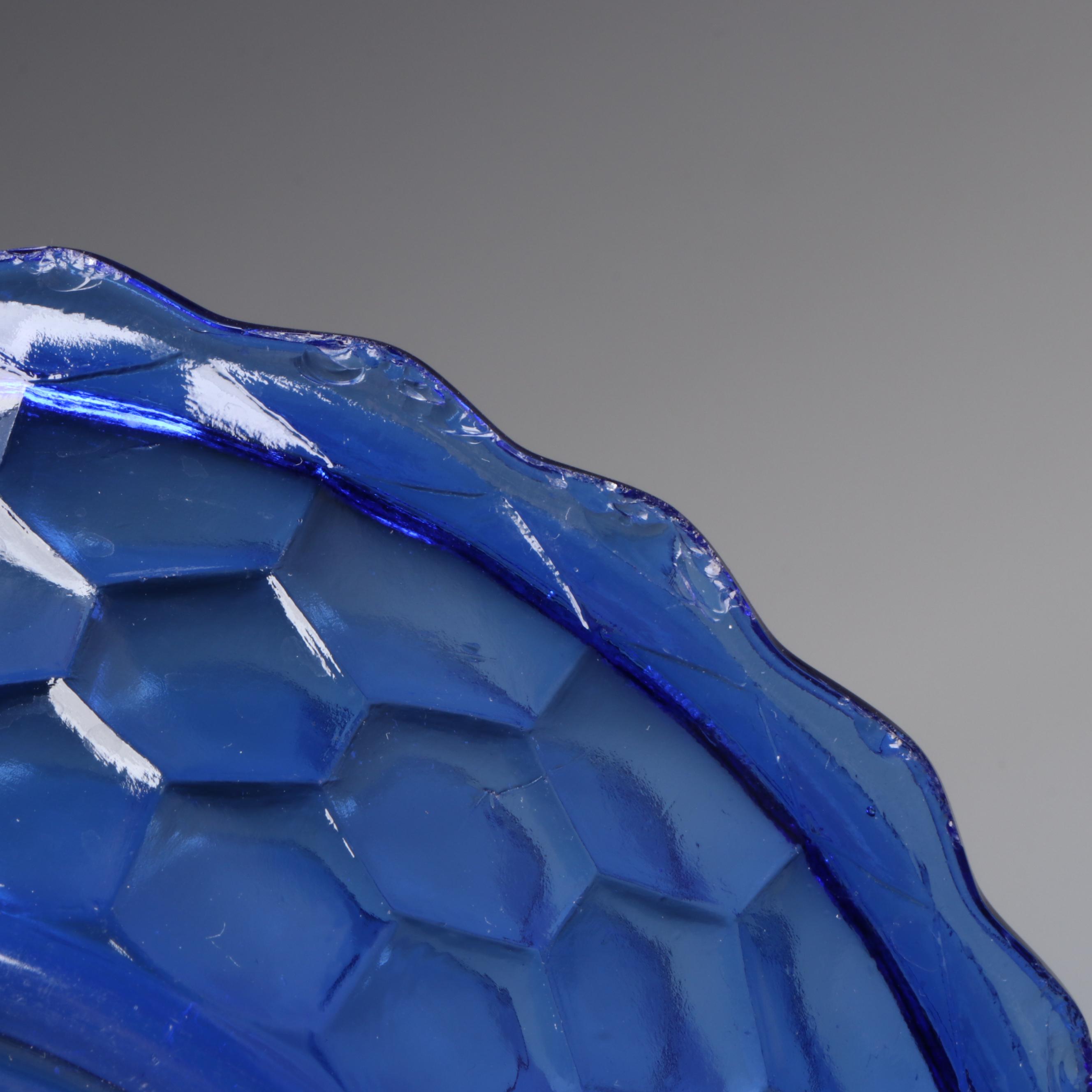 Source Perrier Etched Glass Hurricane Vases with Shirley Temple and Other Décor