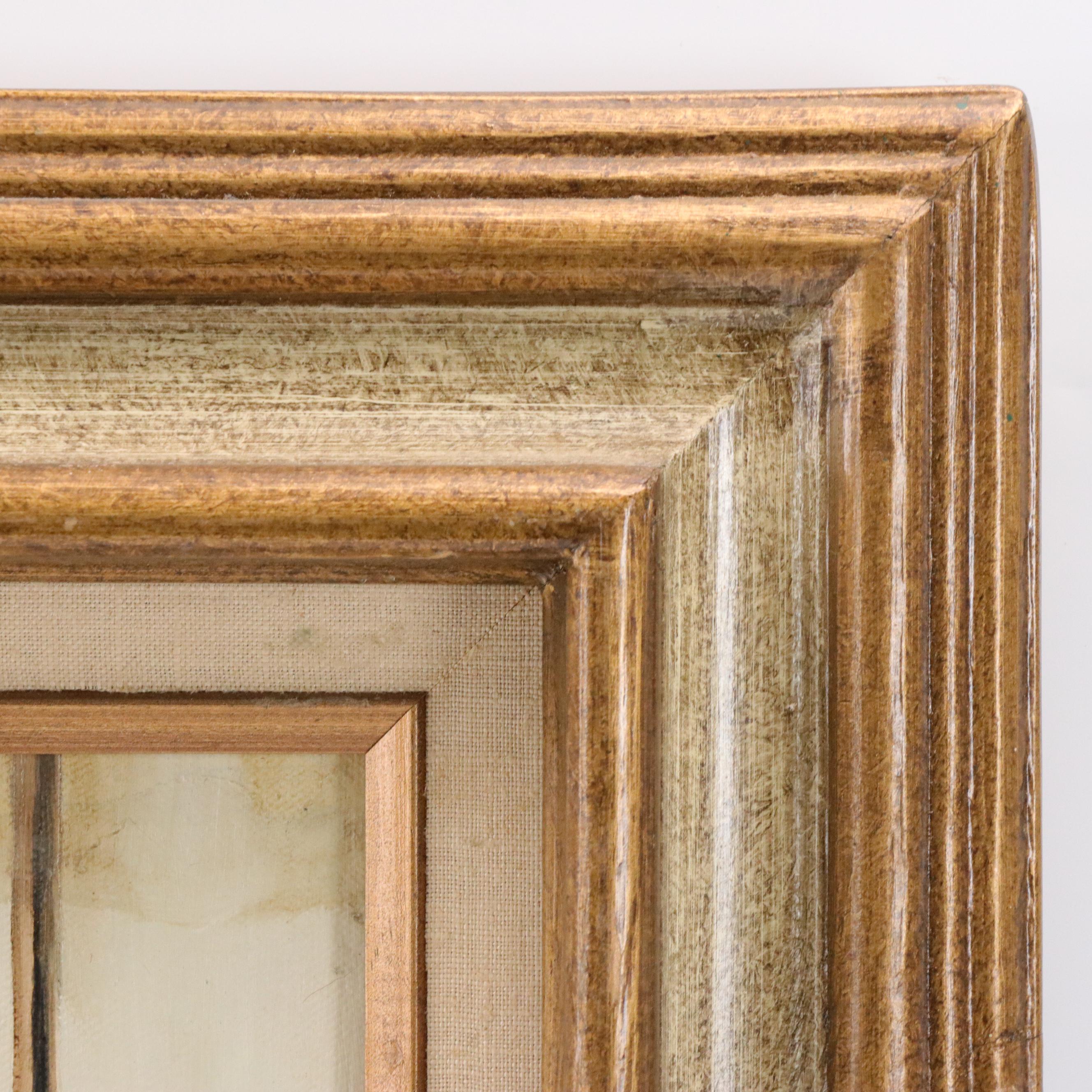 Oil Figure Painting of Female Nude at Window, 1984