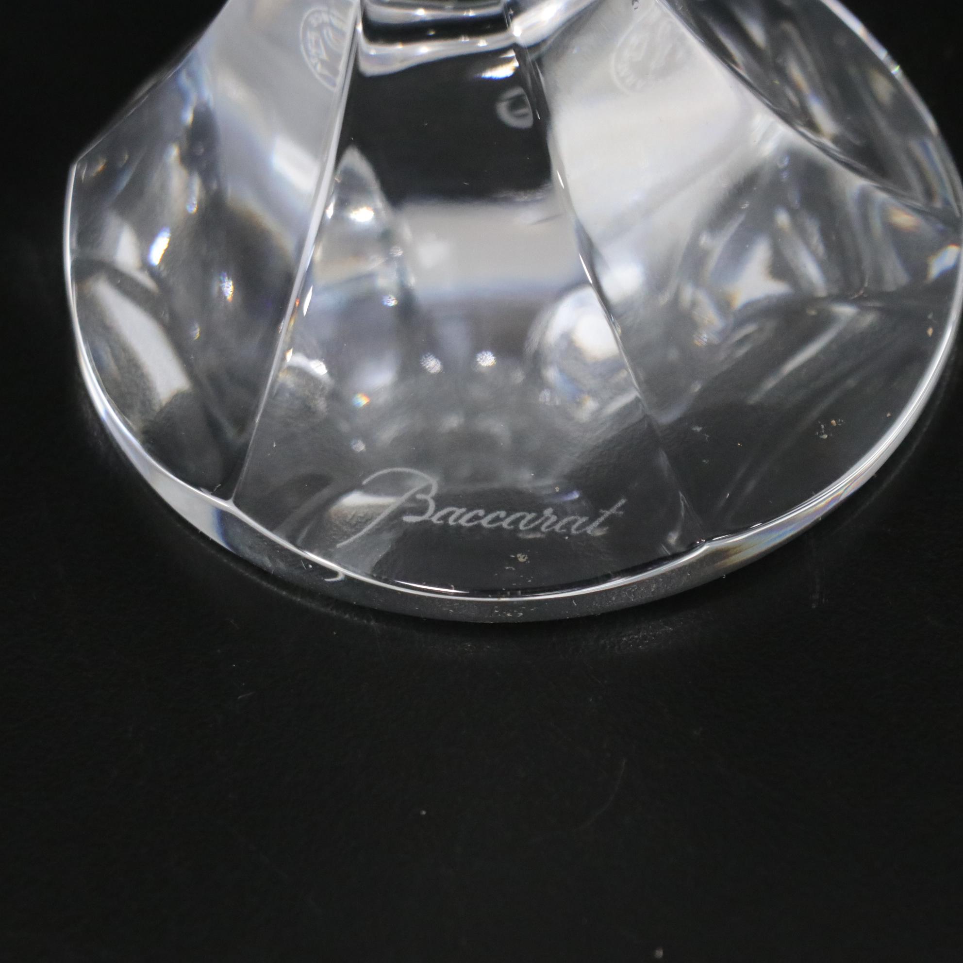 Baccarat "Narcisse" Crystal Red Wine Glasses