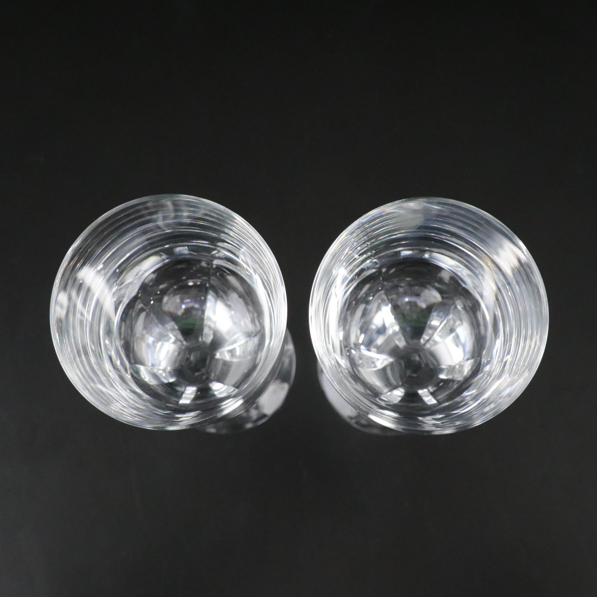 Baccarat "Narcisse" Crystal Red Wine Glasses