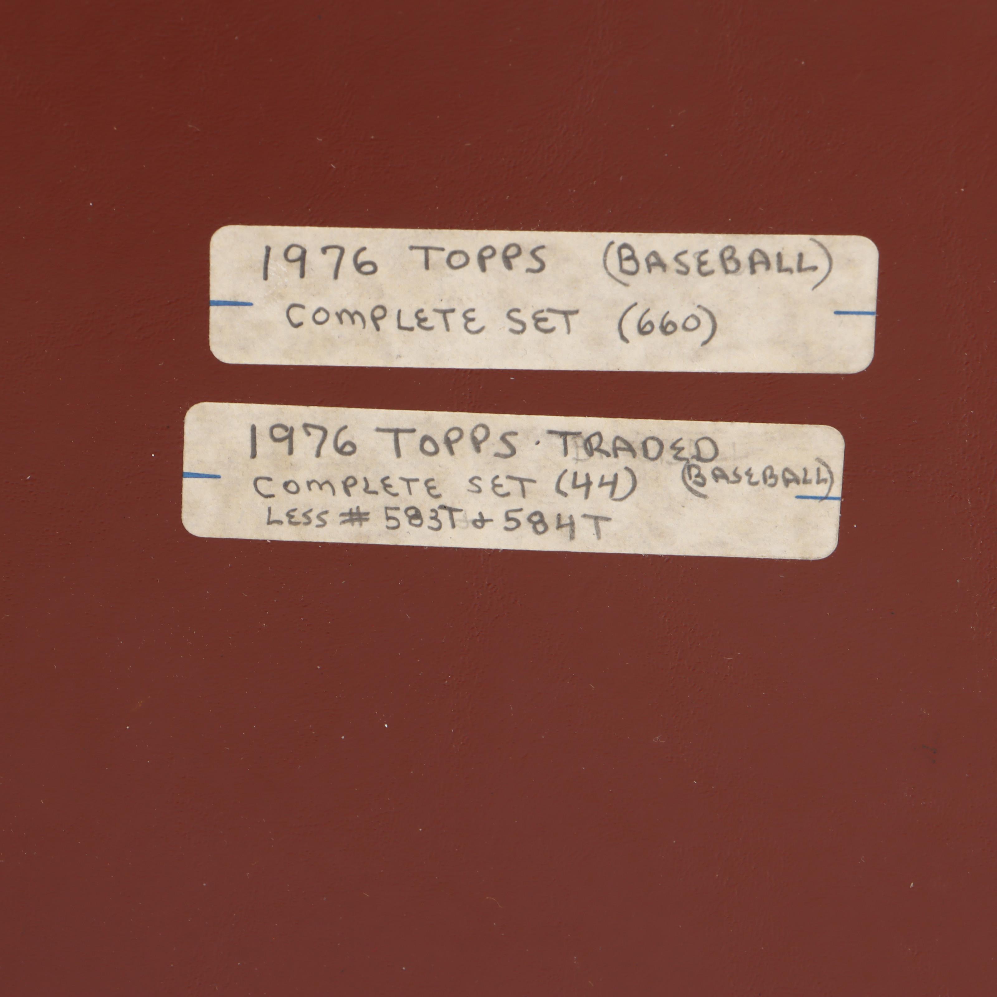 1976 Topps Baseball Card Set Featuring Dennis Eckersley Rookie and More