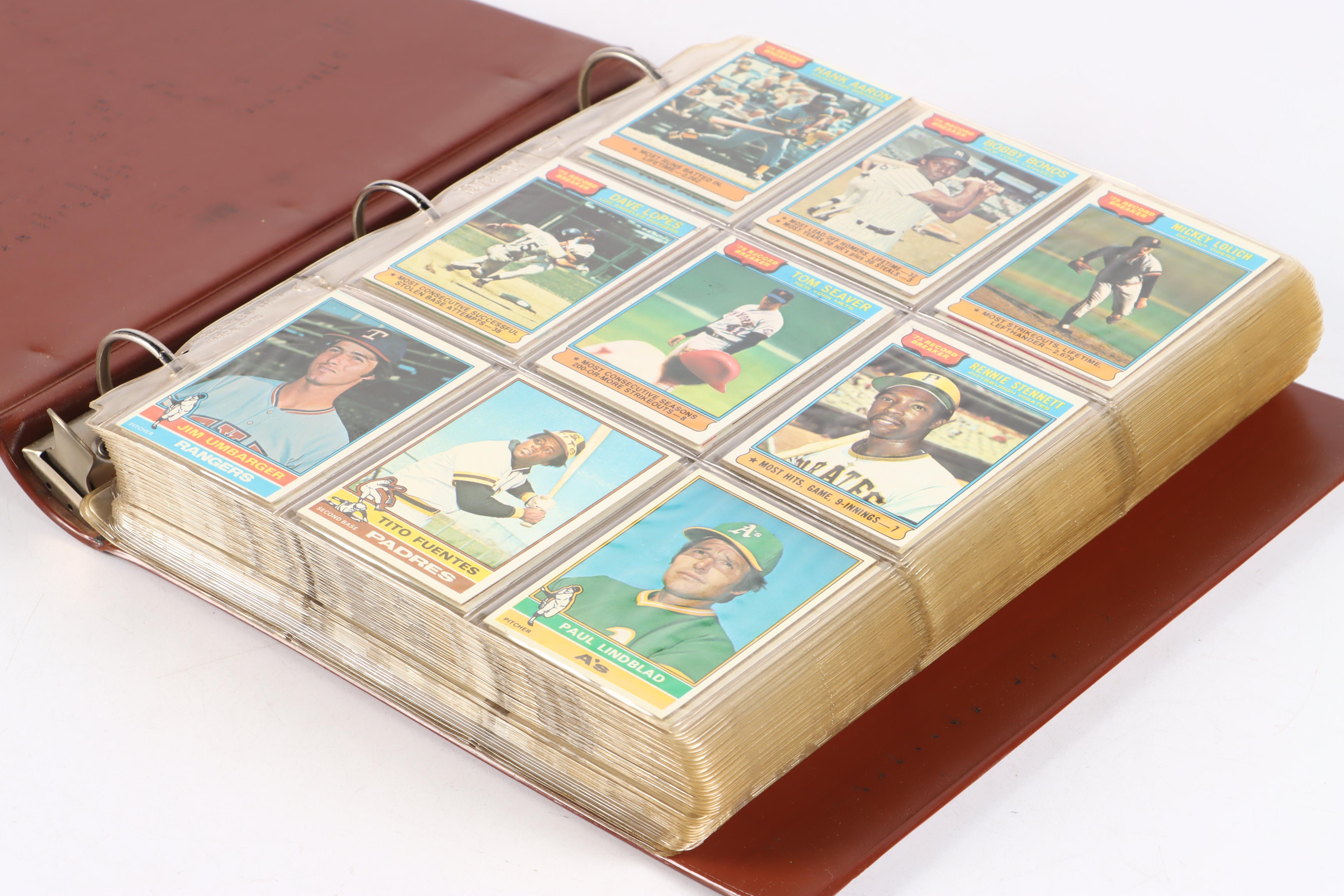 1976 Topps Baseball Card Set Featuring Dennis Eckersley Rookie and More