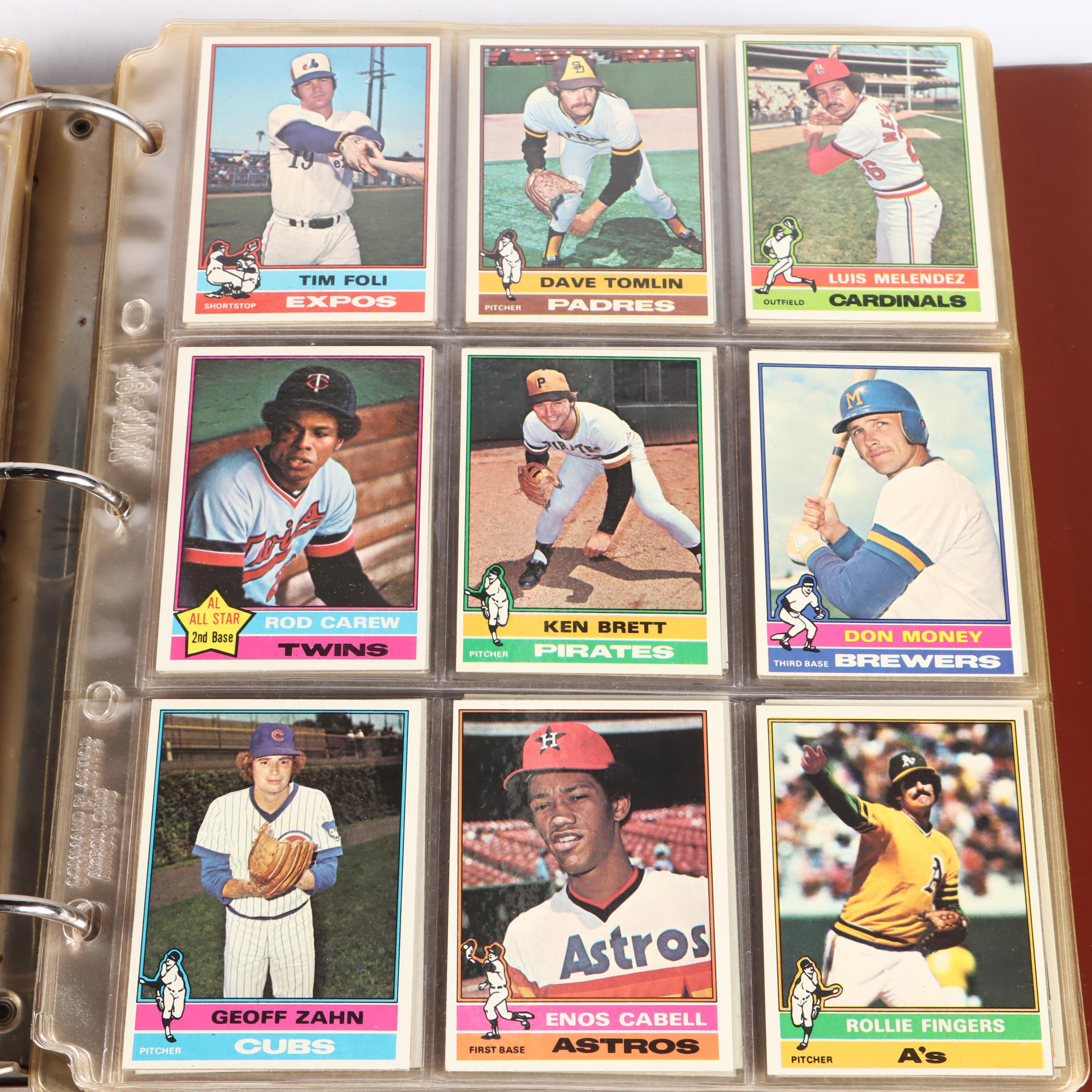1976 Topps Baseball Card Set Featuring Dennis Eckersley Rookie and More