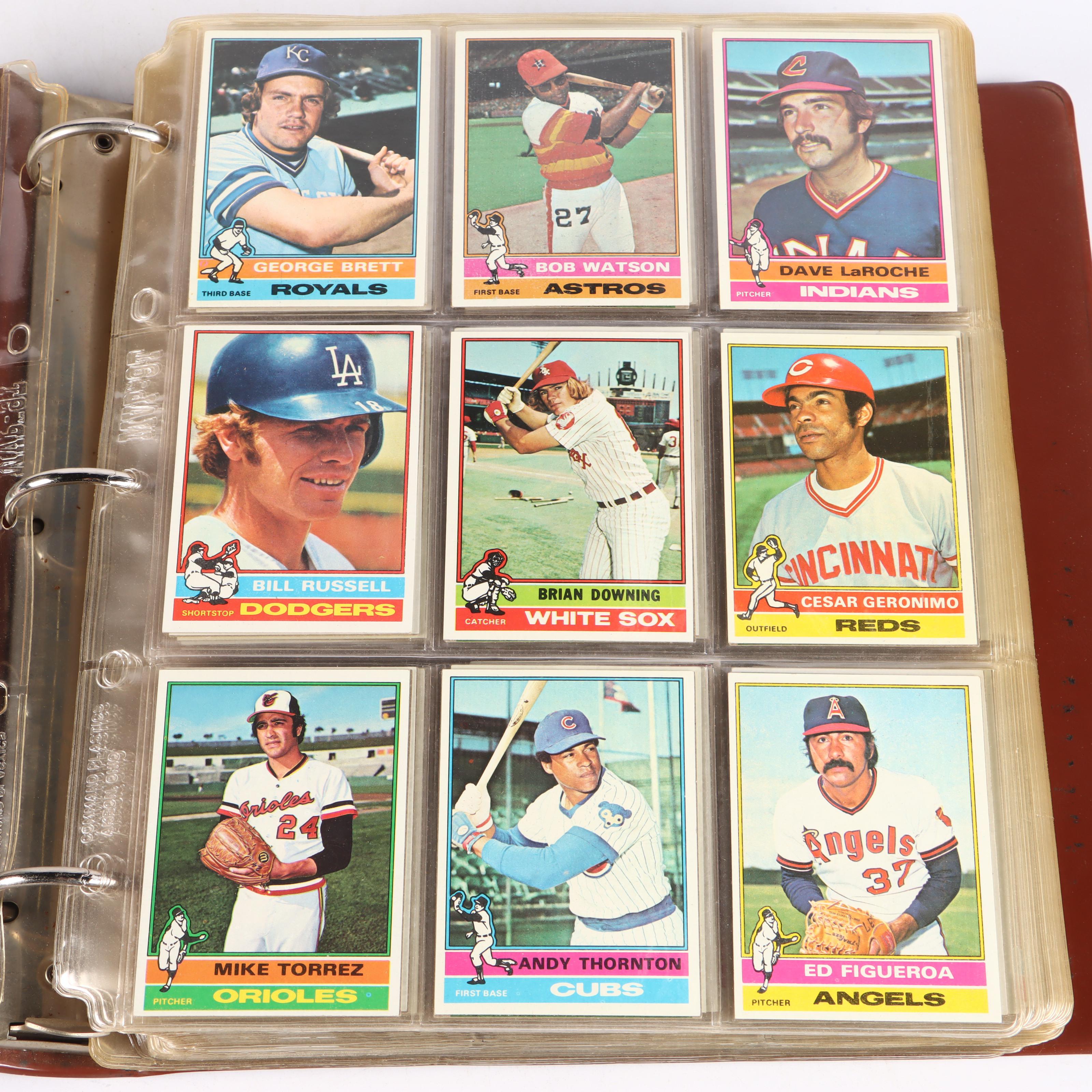 1976 Topps Baseball Card Set Featuring Dennis Eckersley Rookie and More