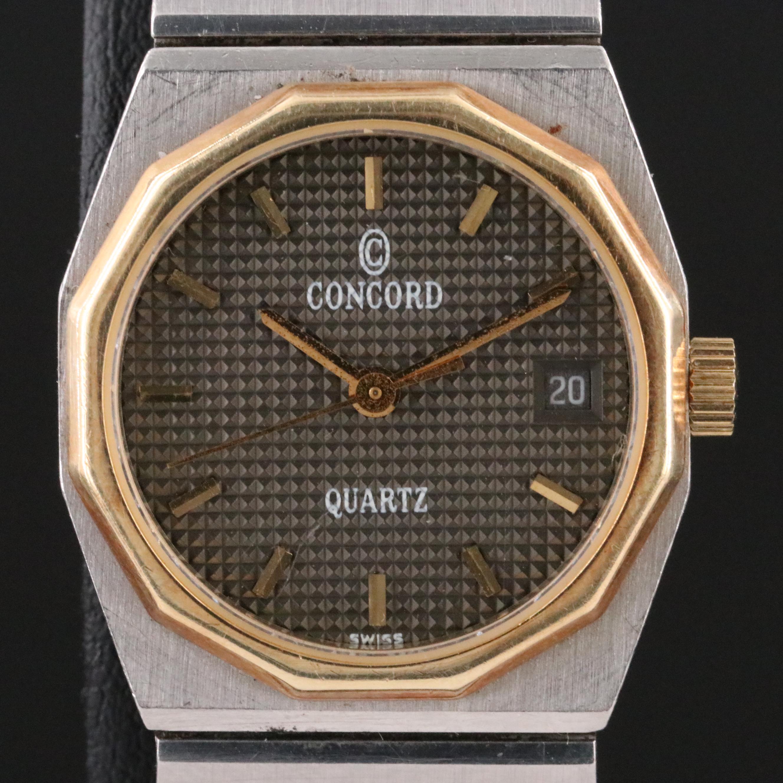 Concord Mariner SG 15 73 145 V13 Steel & 18K Gold Quartz Watch