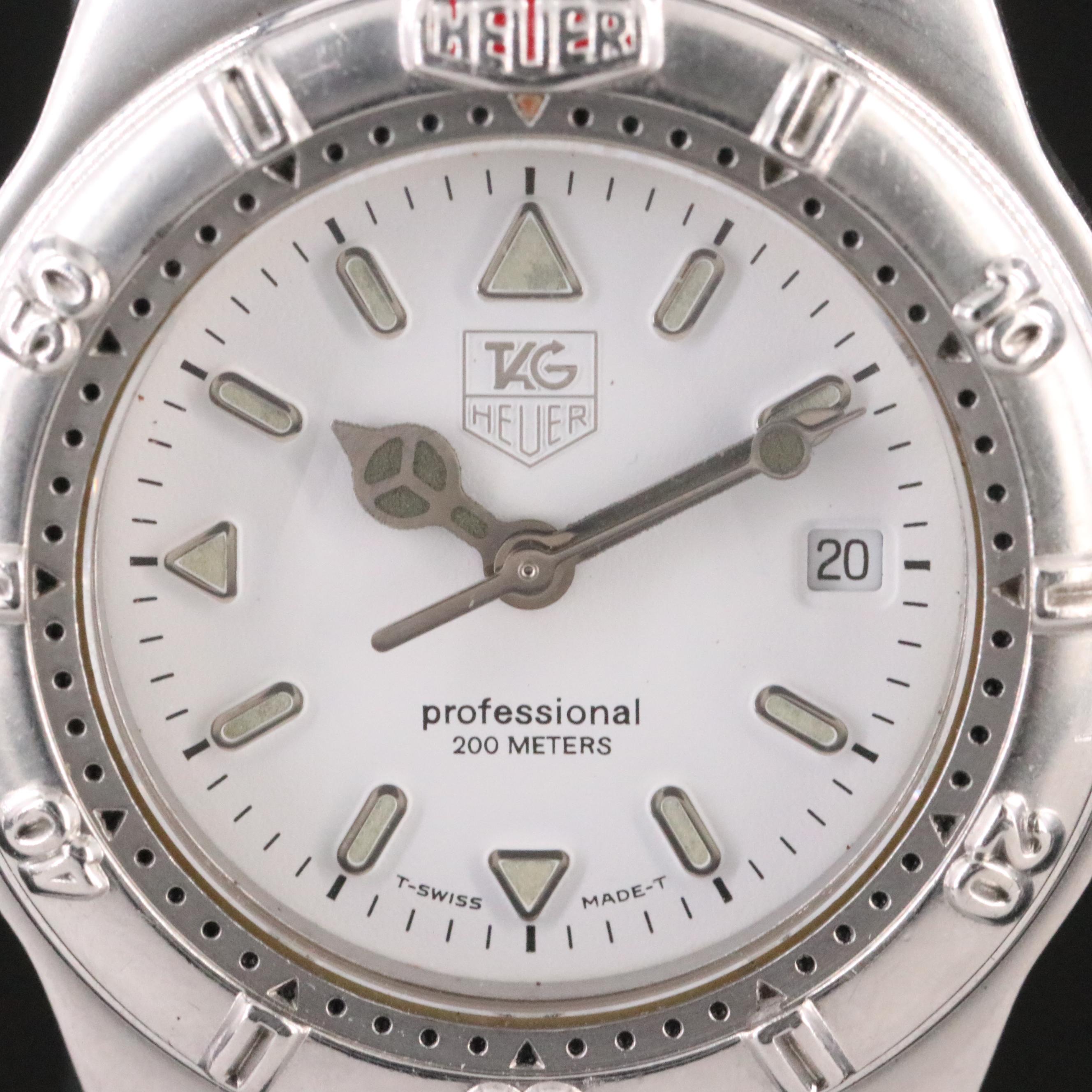 TAG Heuer 4000 Series WF1412-0 White 28mm Steel Quartz Watch