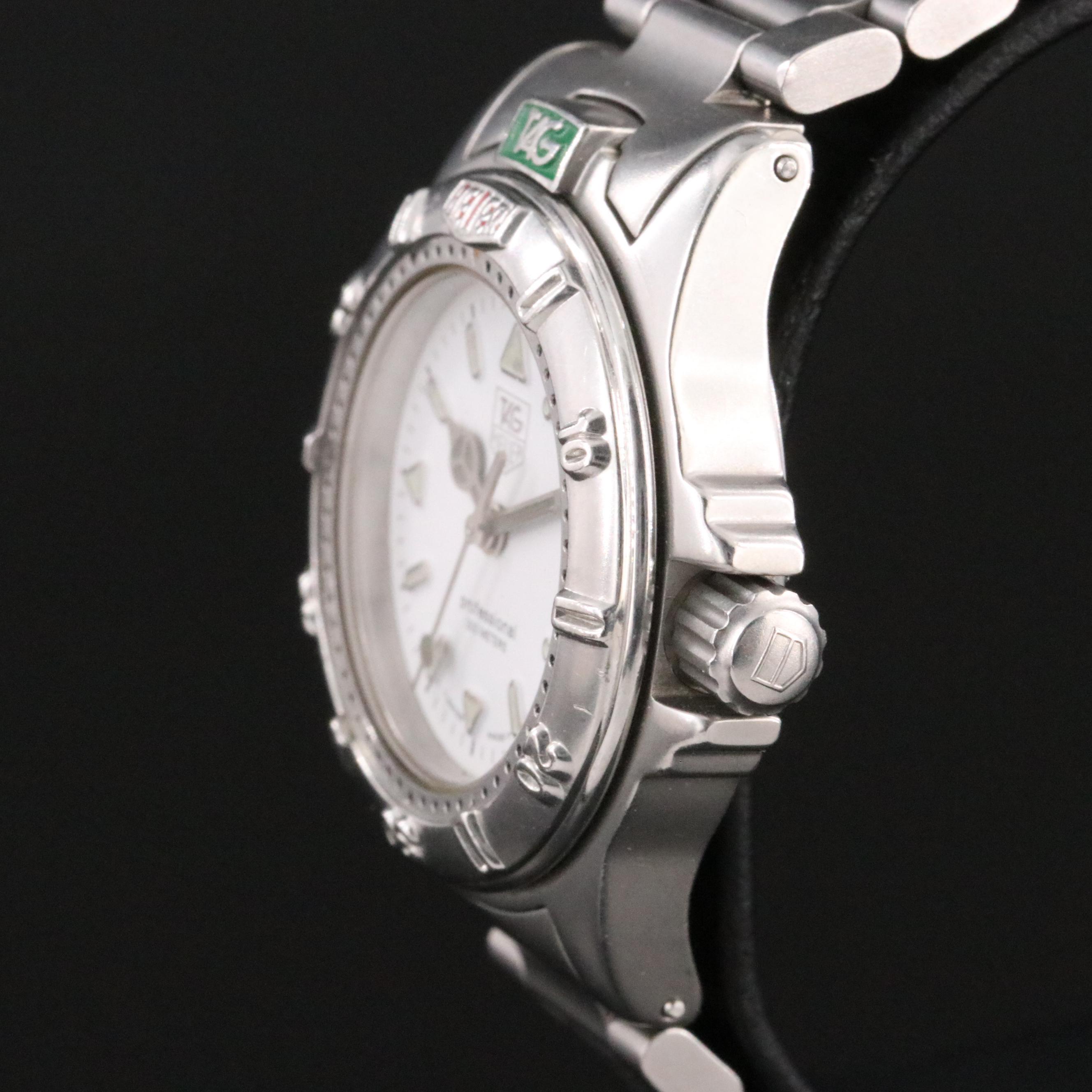 TAG Heuer 4000 Series WF1412-0 White 28mm Steel Quartz Watch