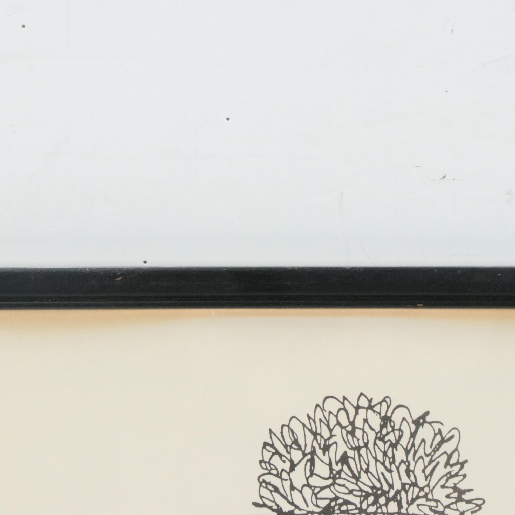 Emerson Quilin Lithograph of Old Woman, 1988