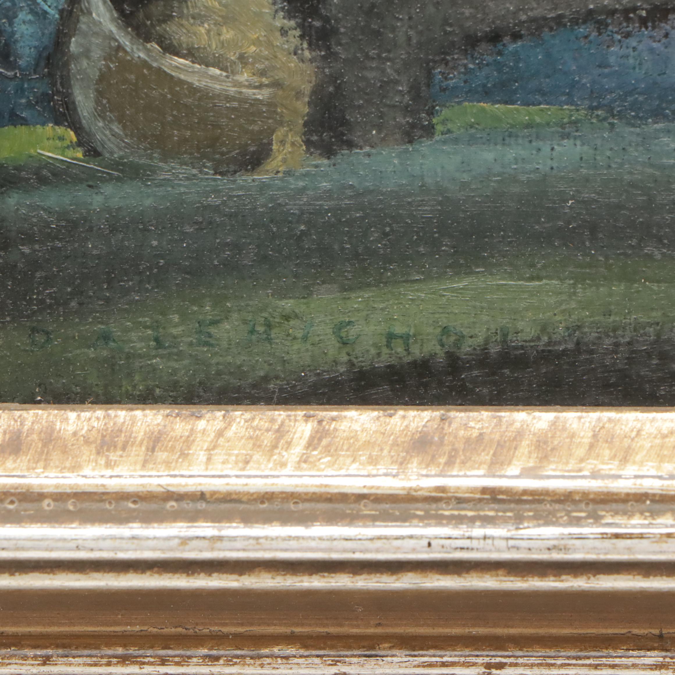 Dale Nichols Oil Painting "Children of the Heart of Heaven" circa 1969