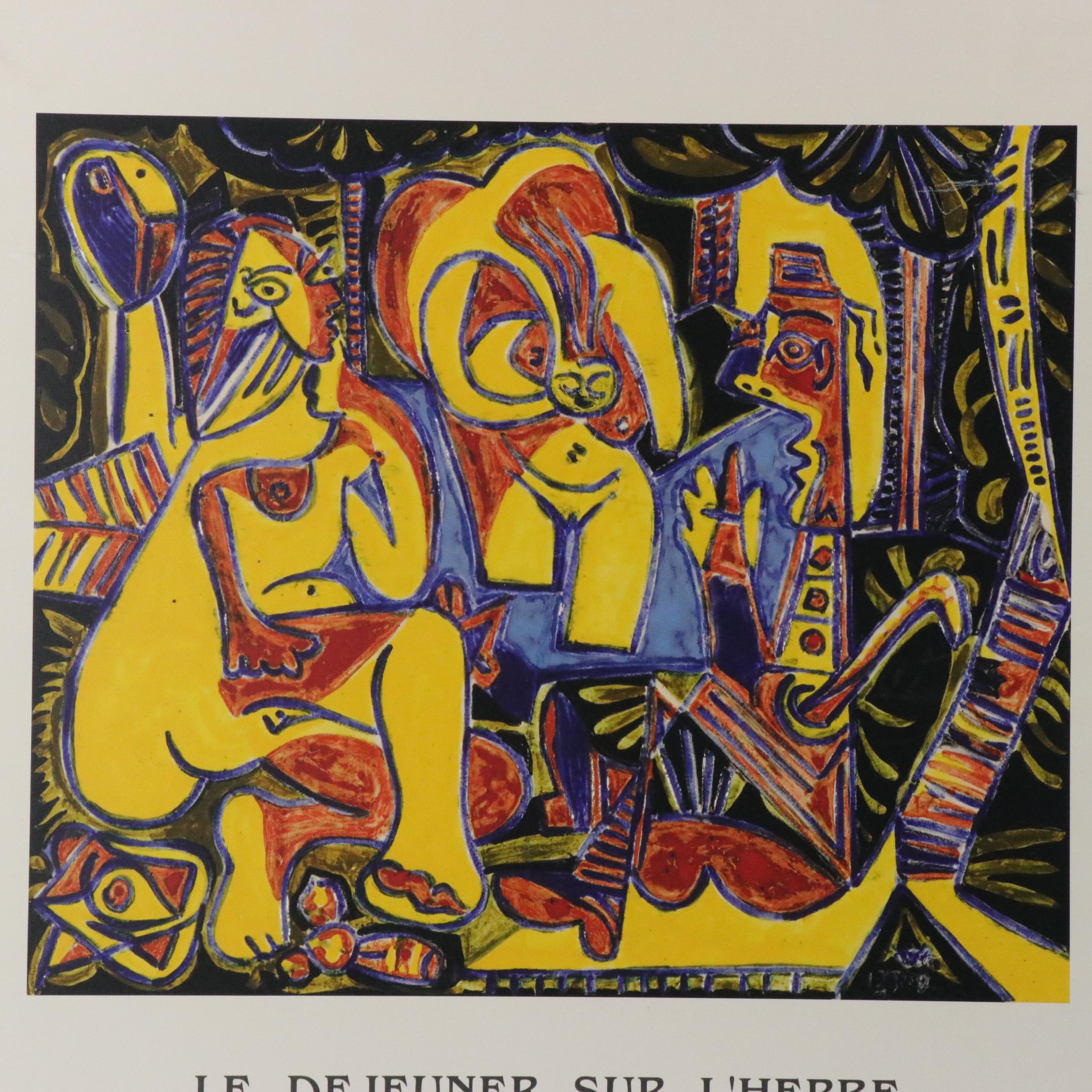 Giclée Reproduction of Picasso "Luncheon on the Grass" Exhibition Poster