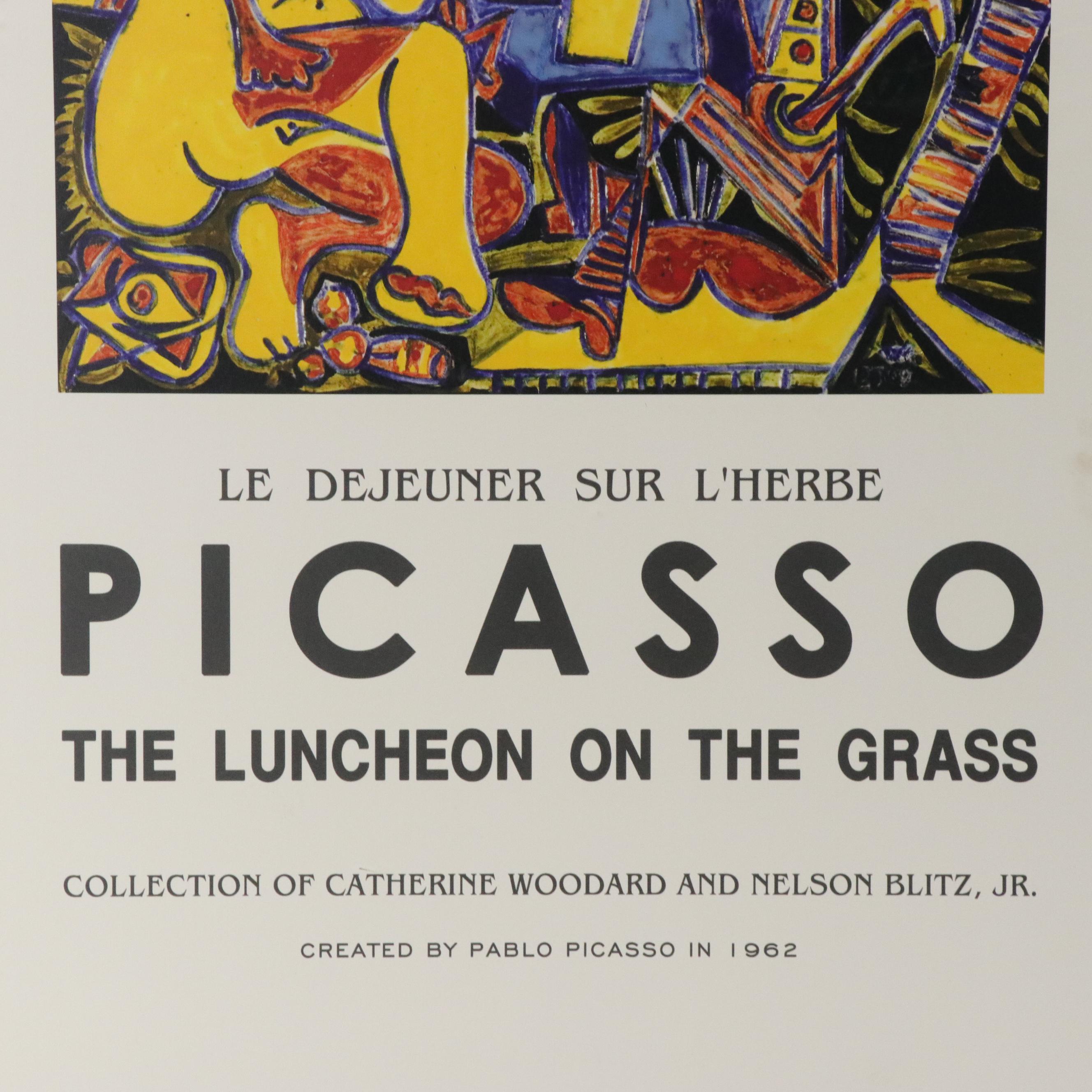 Giclée Reproduction of Picasso "Luncheon on the Grass" Exhibition Poster