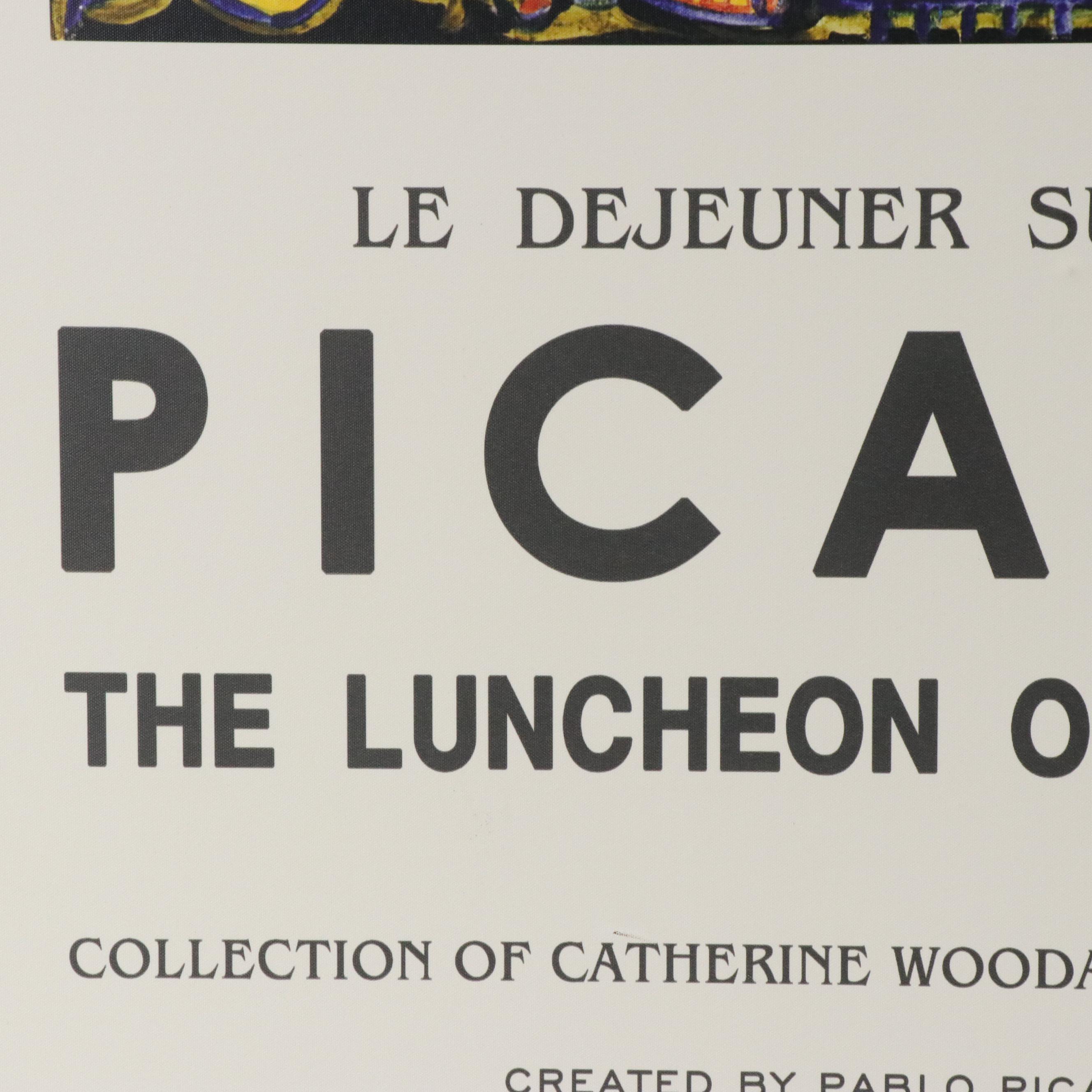 Giclée Reproduction of Picasso "Luncheon on the Grass" Exhibition Poster