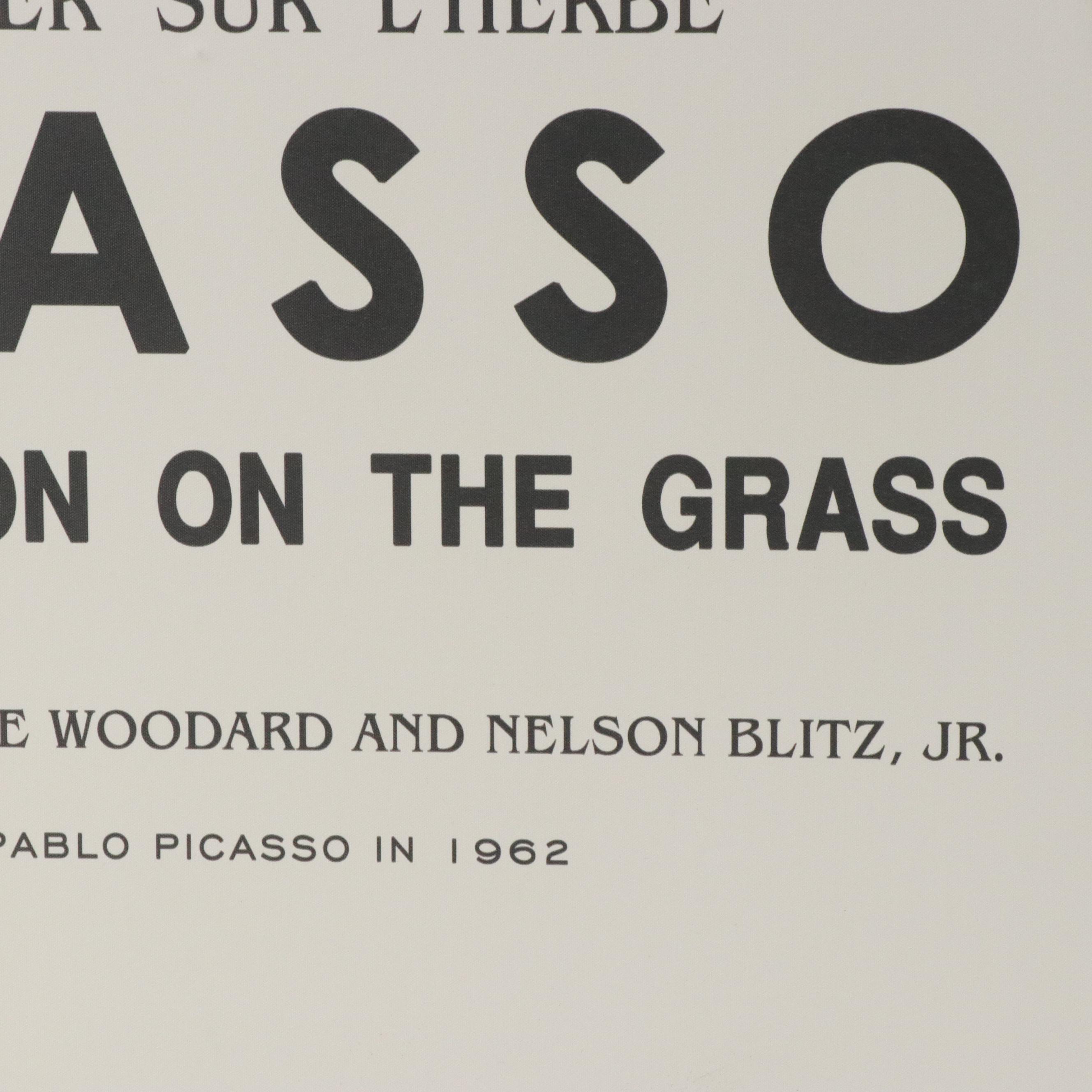 Giclée Reproduction of Picasso "Luncheon on the Grass" Exhibition Poster