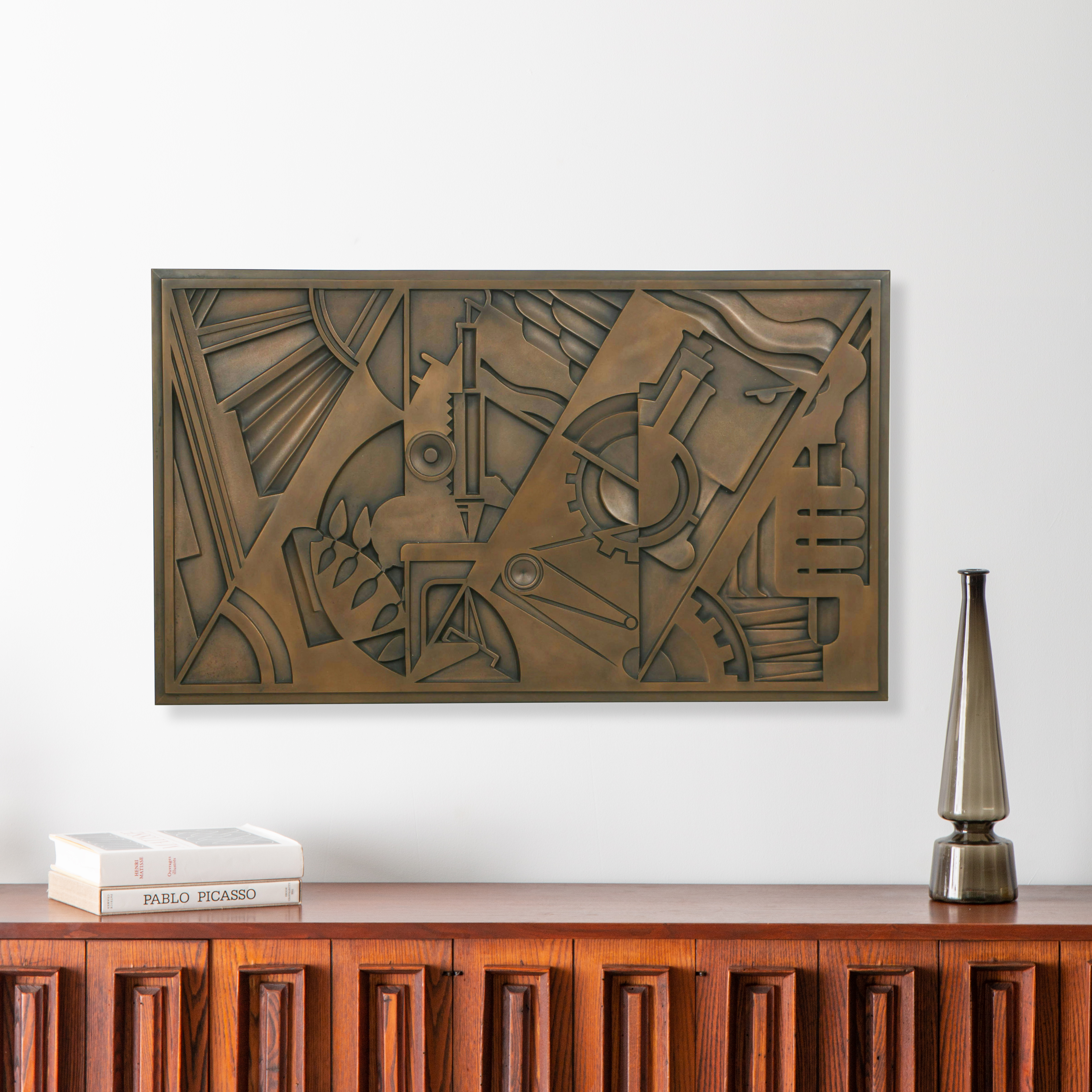 Roy Lichtenstein Bronze Sculpture "Peace Through Chemistry Bronze"