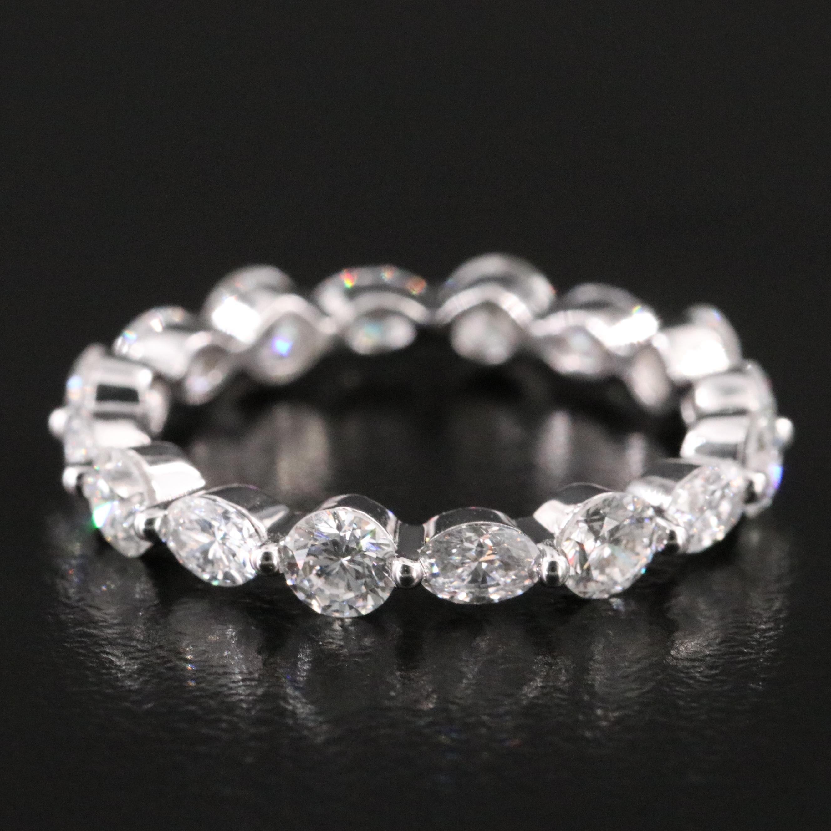 14K 2.24 CTW Lab Grown Diamond Eternity Band