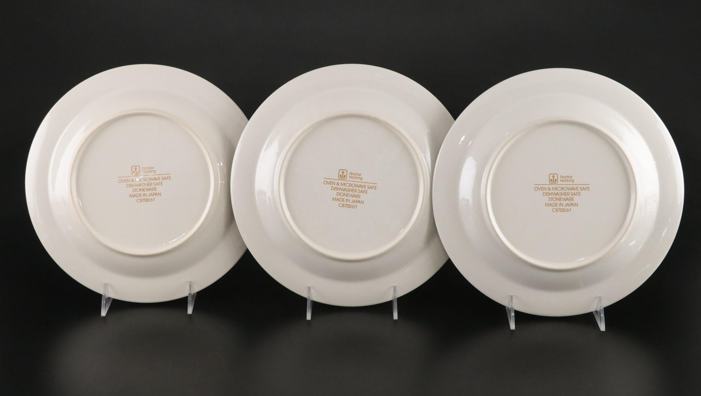 Anchor Hocking "12 Days of Christmas" Stoneware Plates & Glass Tumblers Set