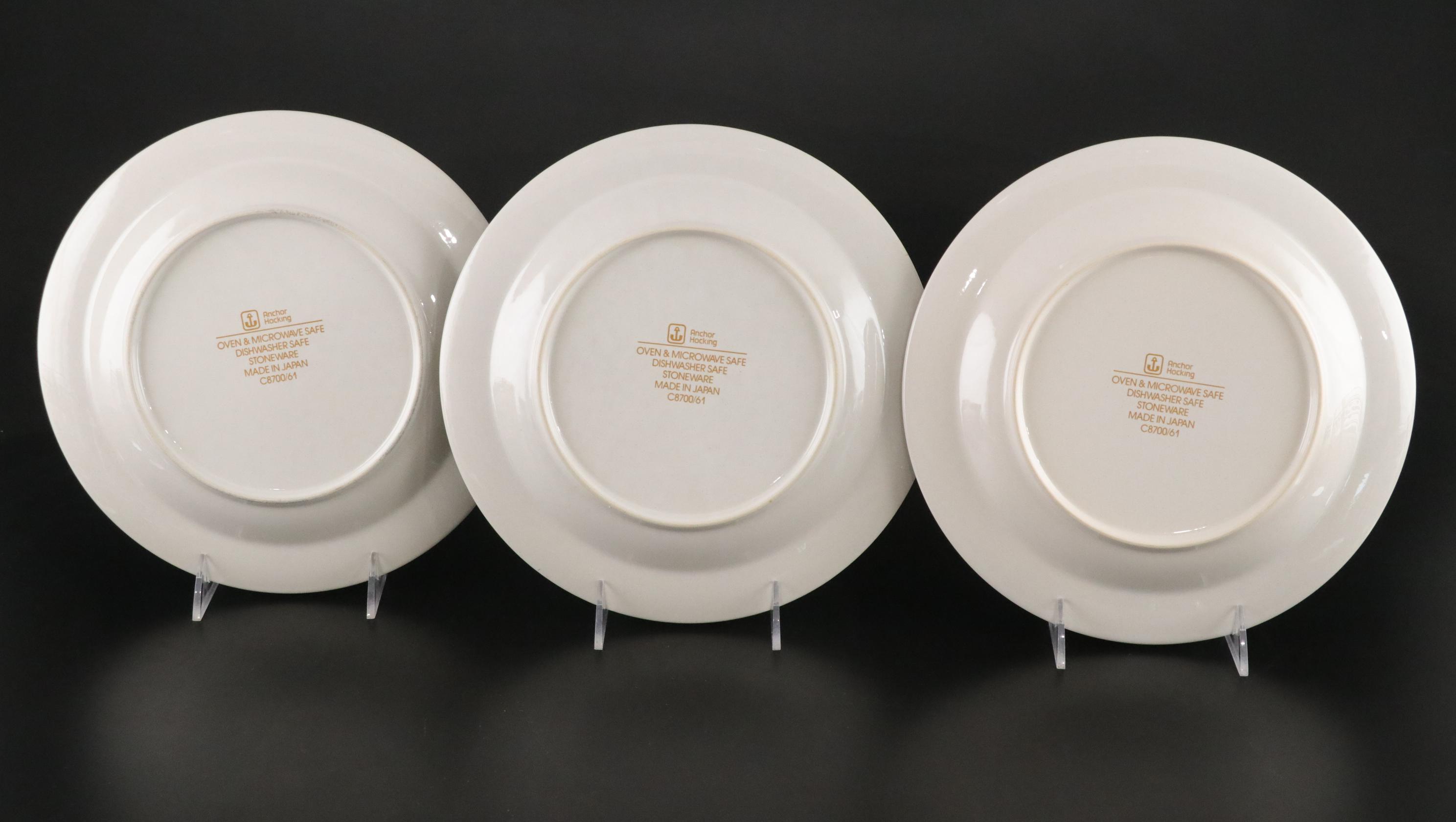 Anchor Hocking "12 Days of Christmas" Stoneware Plates & Glass Tumblers Set