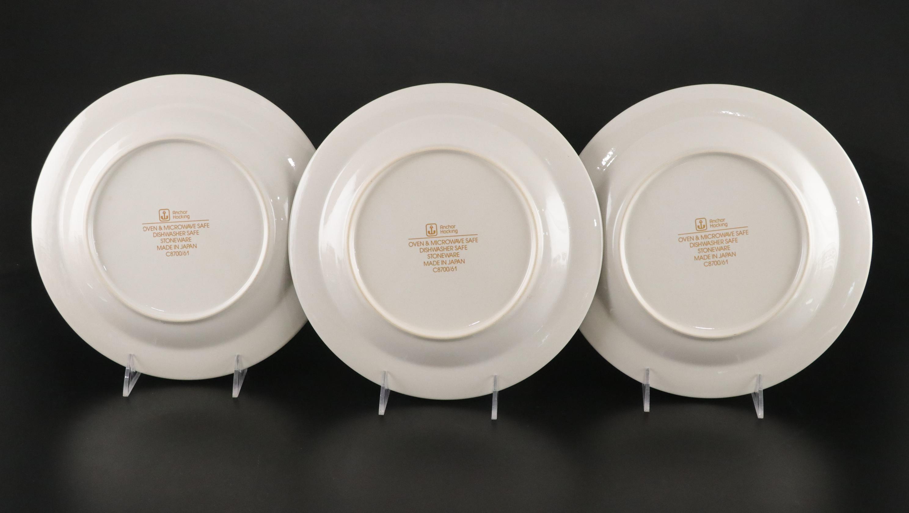 Anchor Hocking "12 Days of Christmas" Stoneware Plates & Glass Tumblers Set