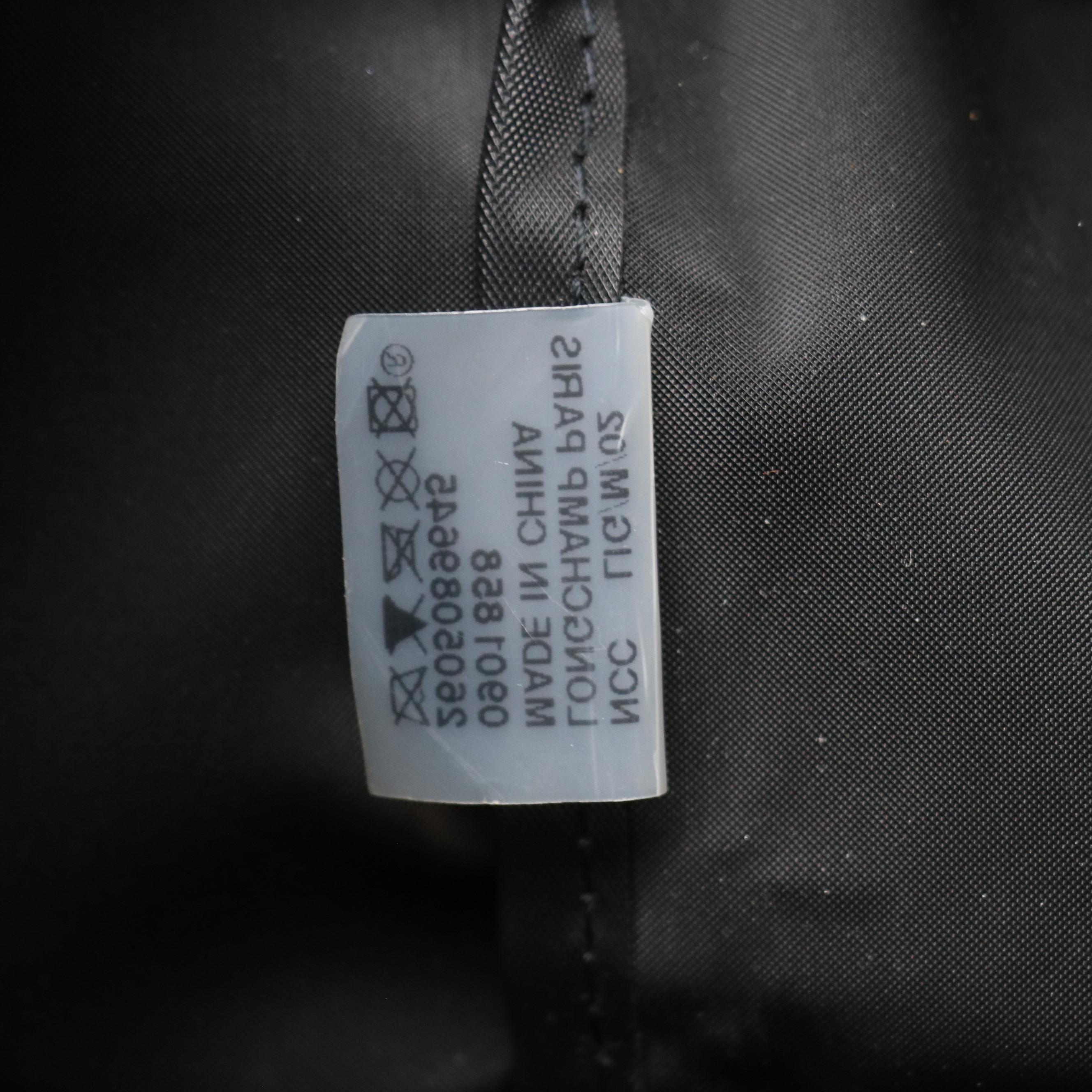 Longchamp Le Pliage Original Medium and Large Totes in Navy & Purple w/ Leather