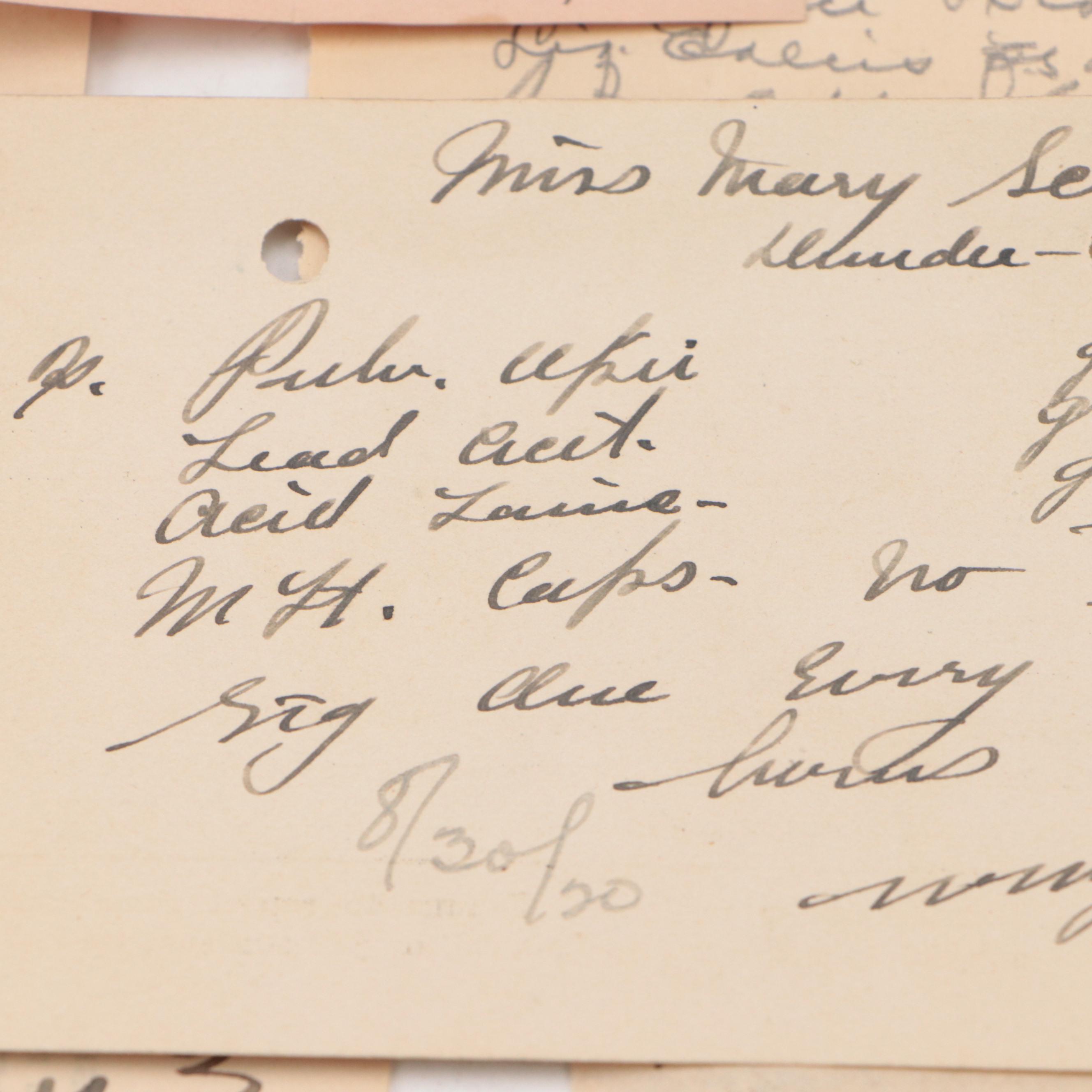 Prescription Forms for Chloroform, Opium and More, Early 20th Century