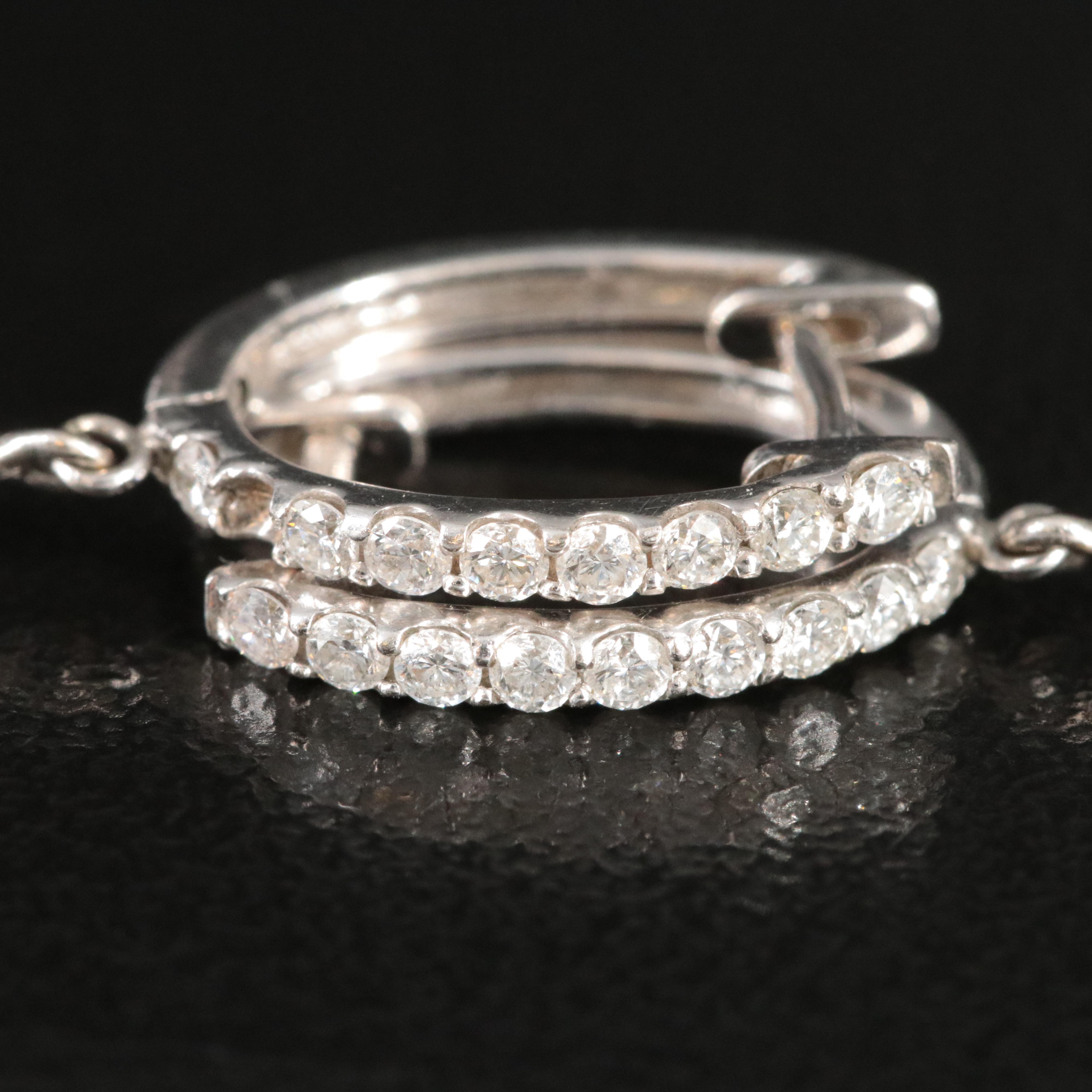 18K 6.36 CTW Pavé Diamond Torpedo Earrings