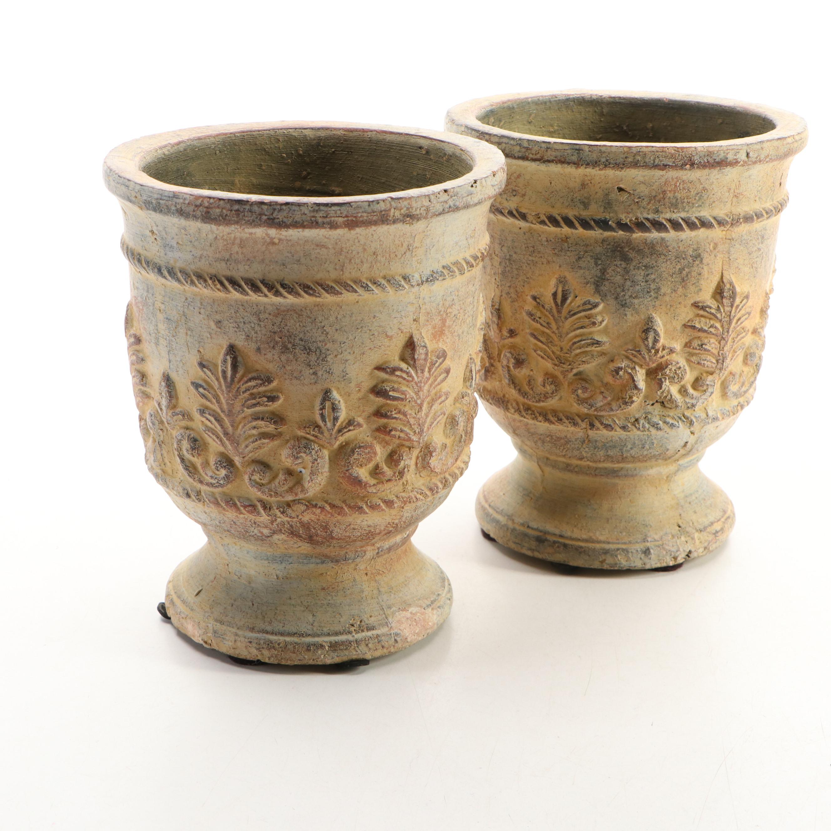 Metal Bunny and Bee Garden Signs, Ceramic Footed Planters and More Garden Décor