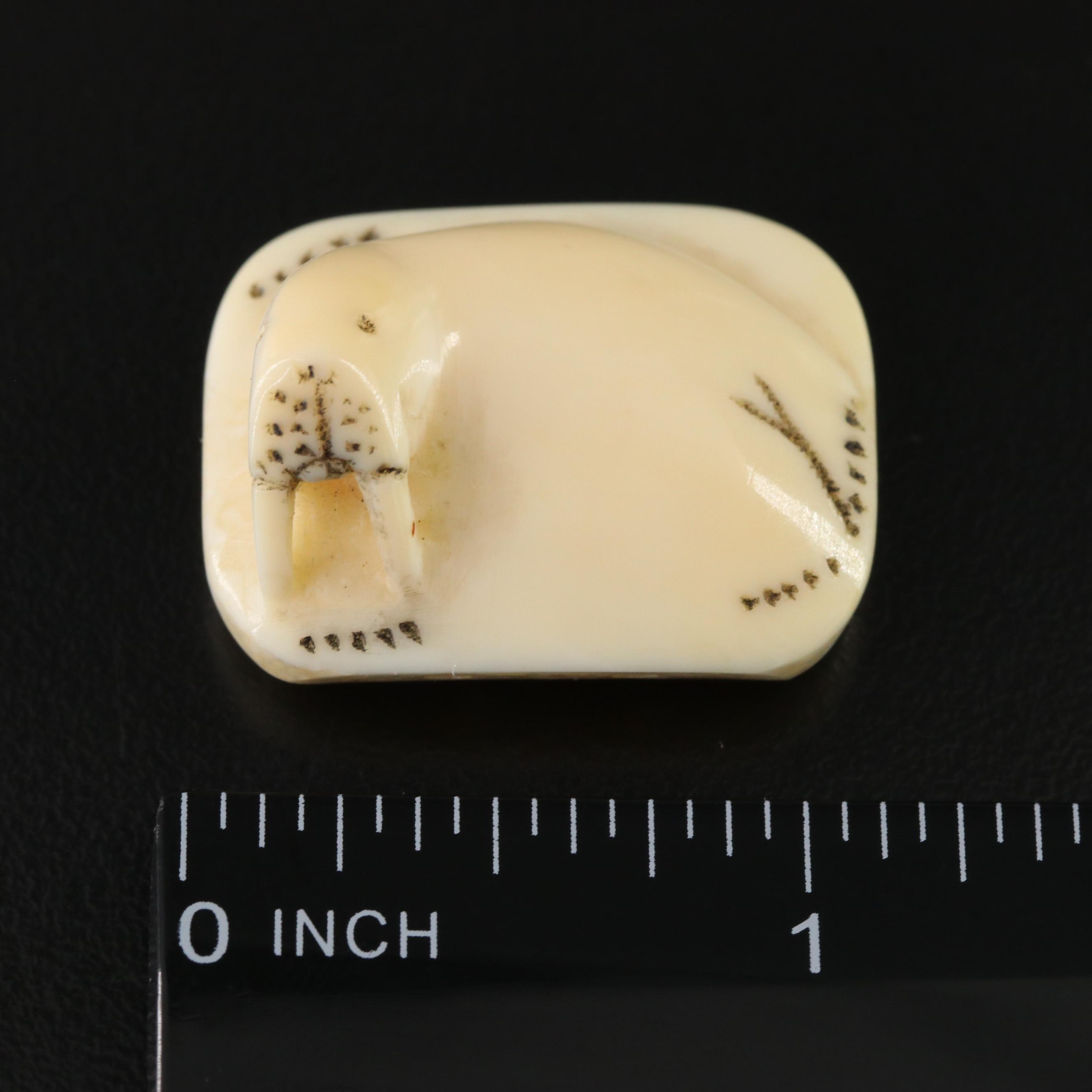 Vintage Inuit Walrus Ivory Bracelet to Restring