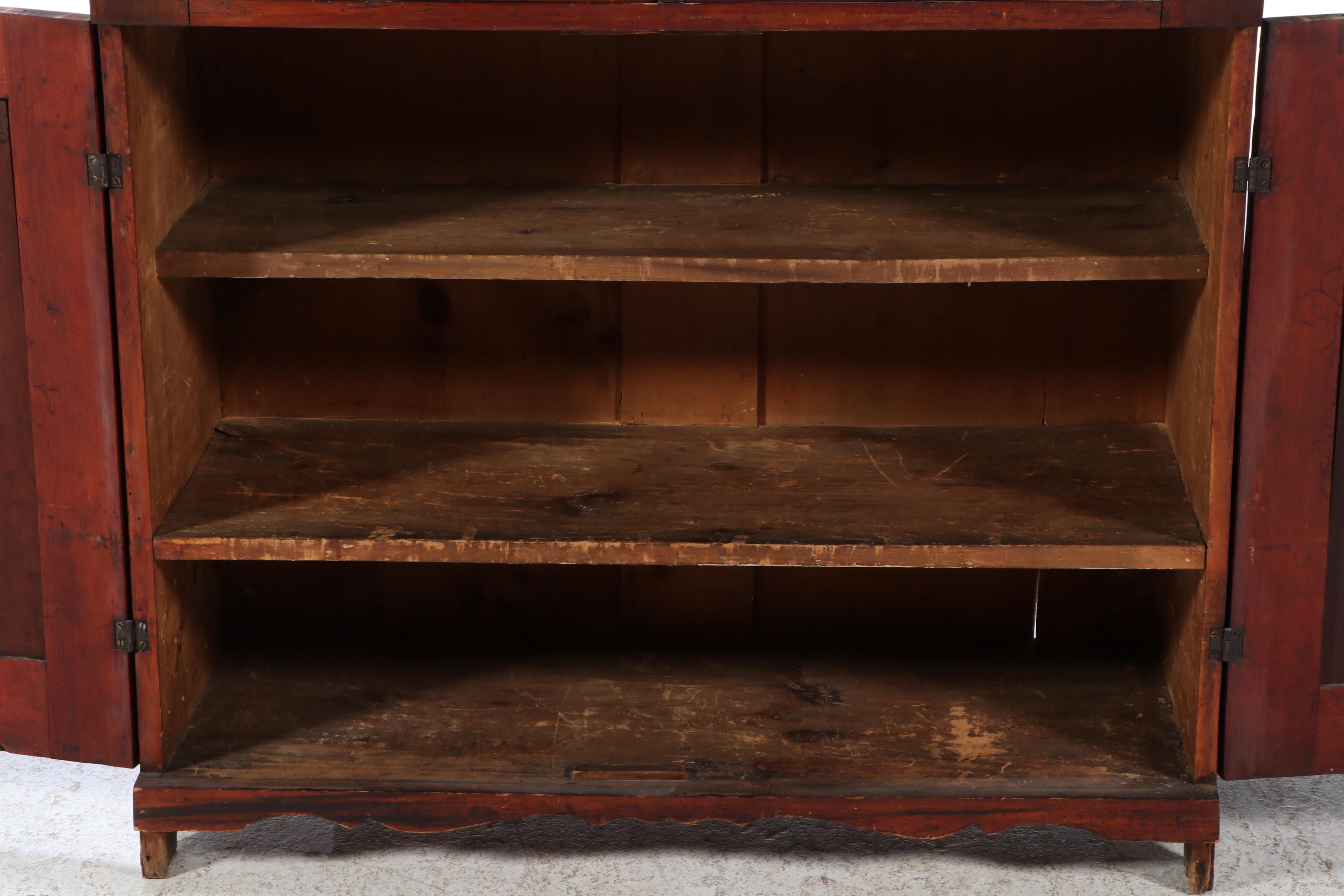 Early American Style Pine Cupboard, 19th Century
