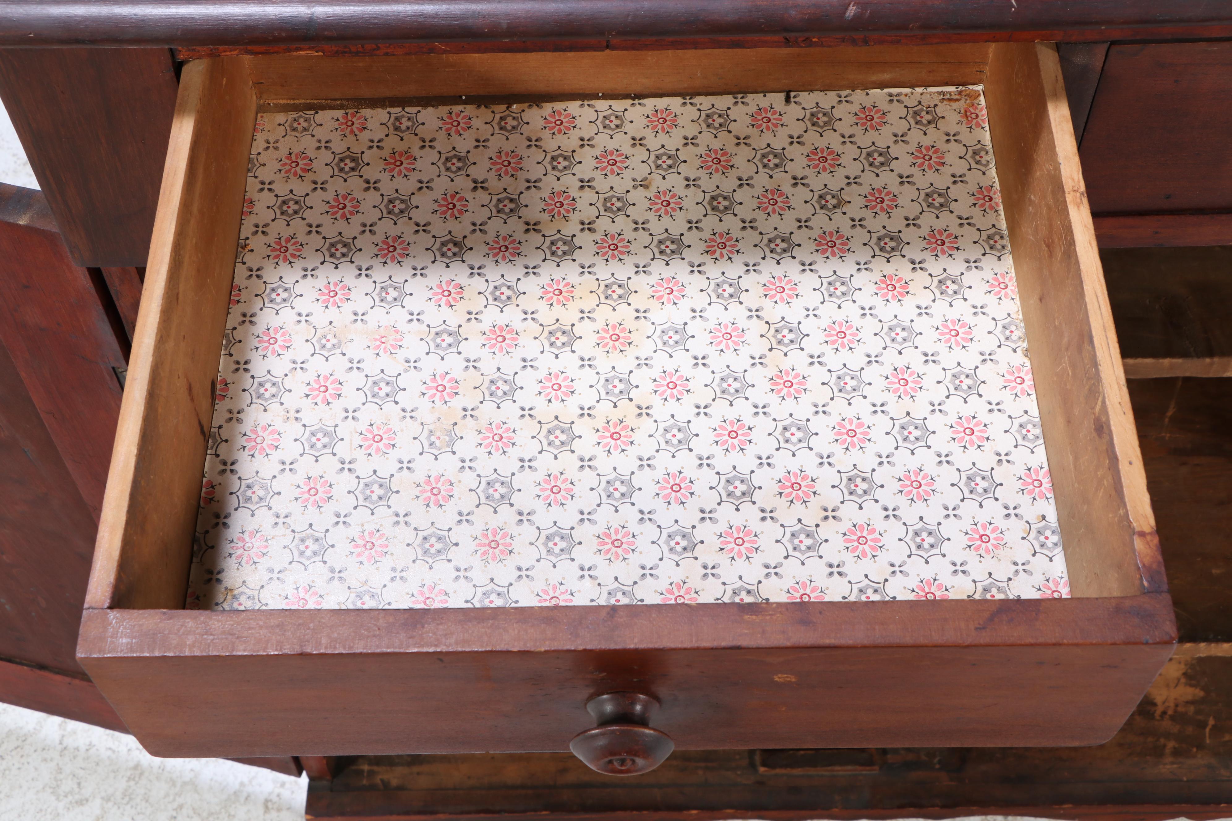 Early American Style Pine Cupboard, 19th Century