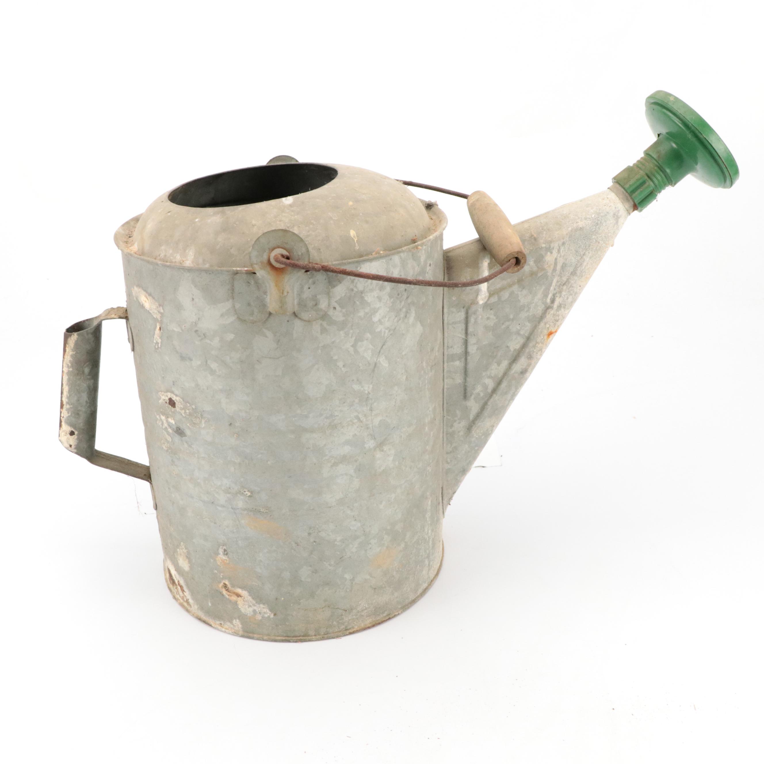 Metal Watering Can with Embosse Terracotta Planter and More