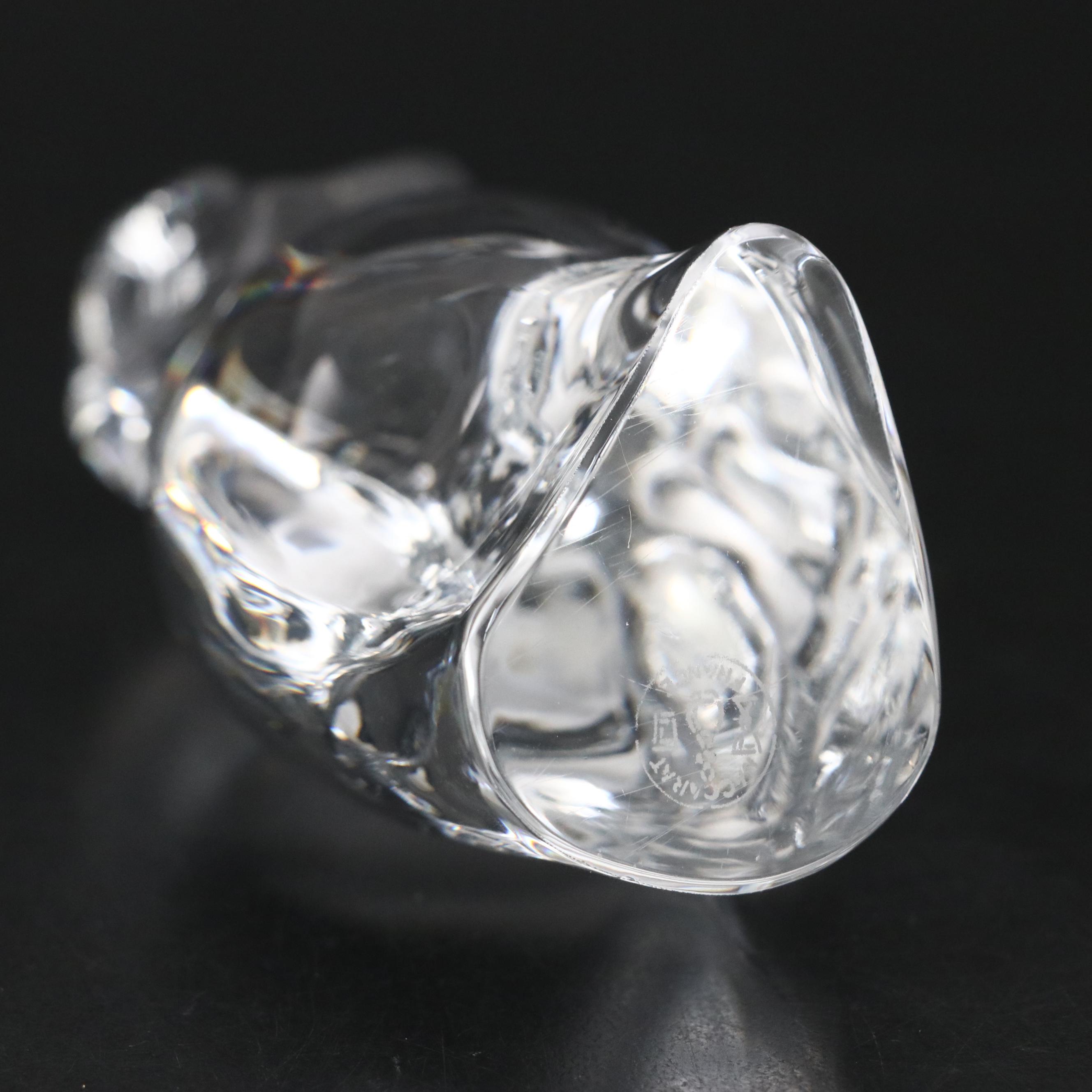 Baccarat Crystal Barn Owl Figurine