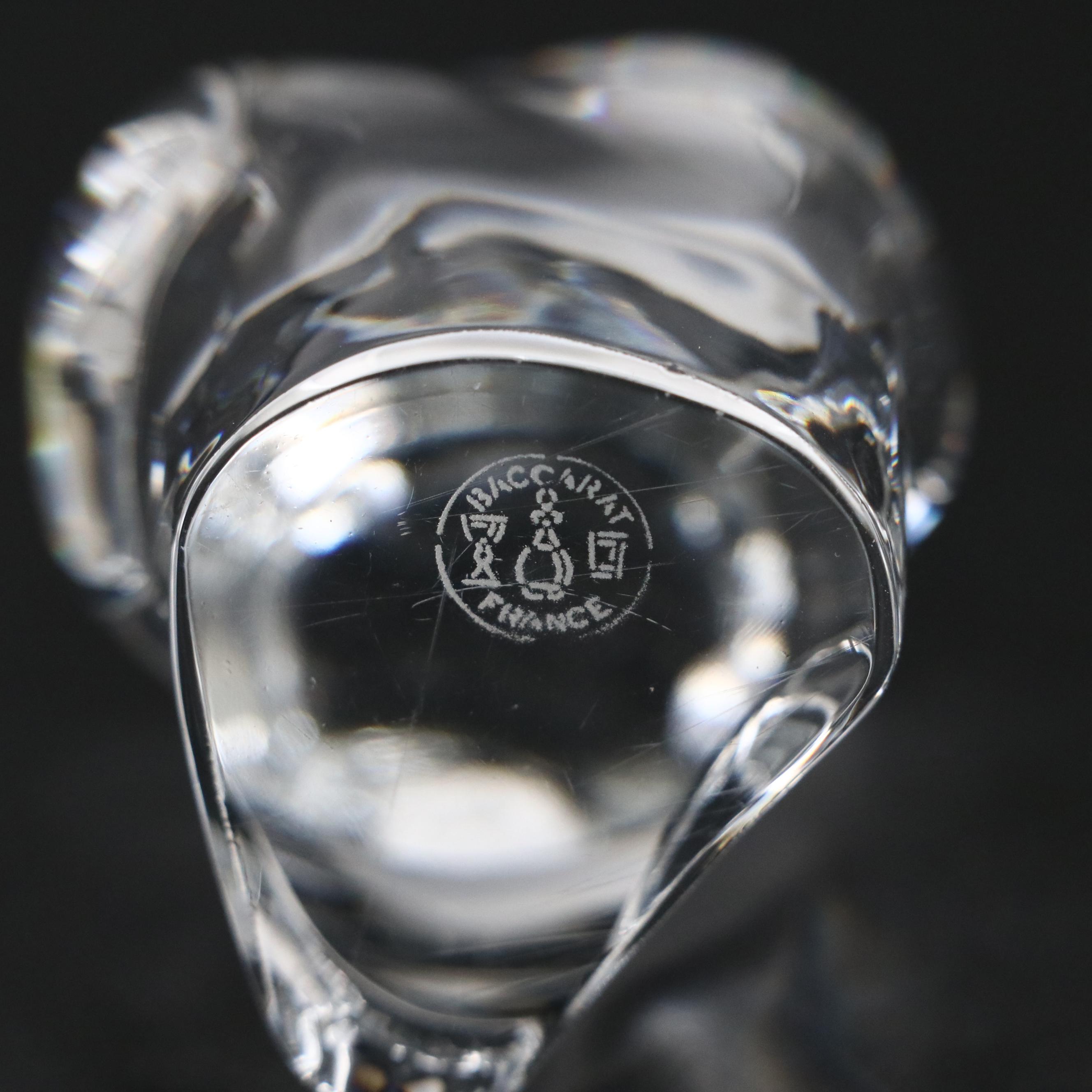 Baccarat Crystal Barn Owl Figurine