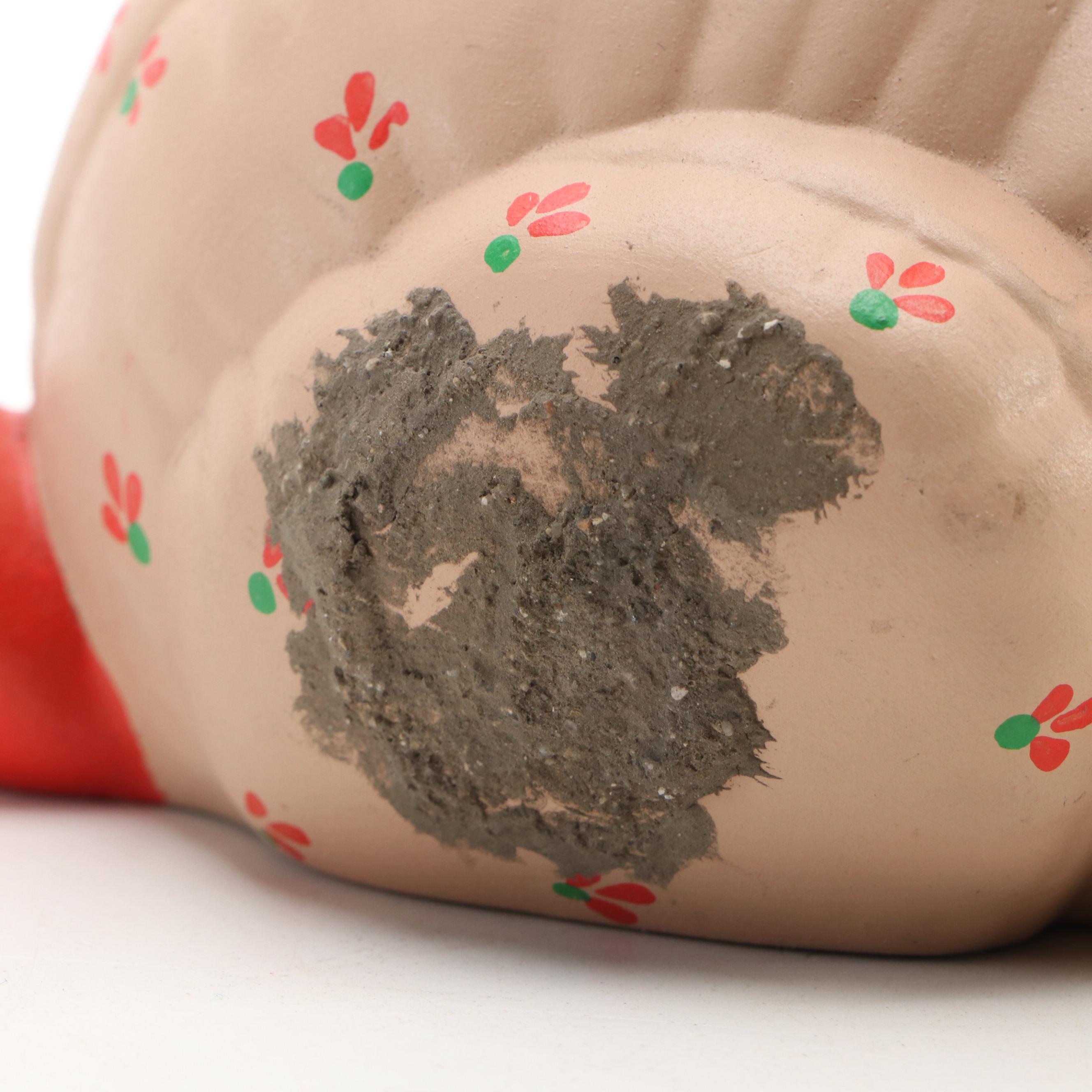 Kimple Ceramic Seated and Standing Reindeer Christmas Decorations, 1980s