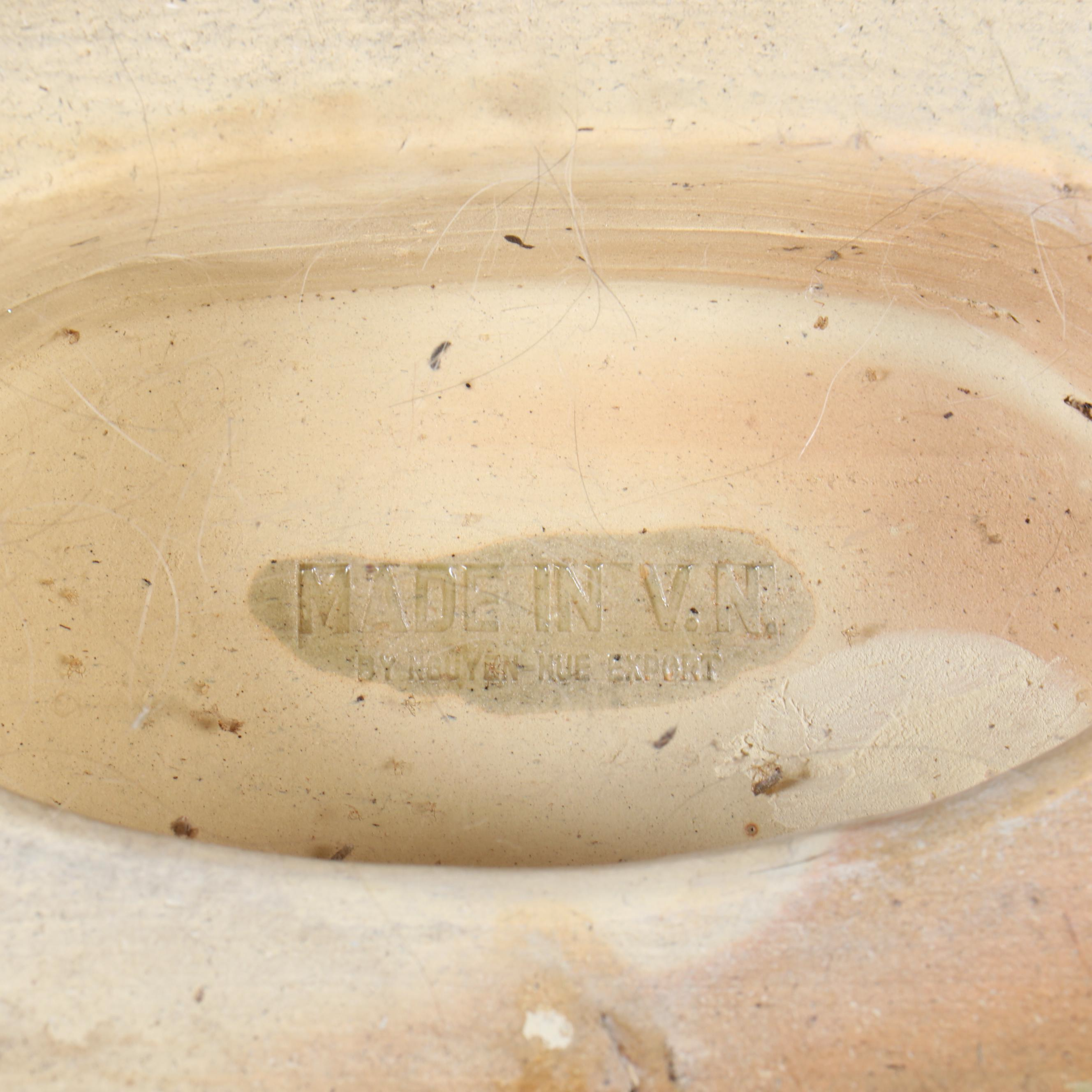 Vietnamese Polychrome Elephant Garden Stool