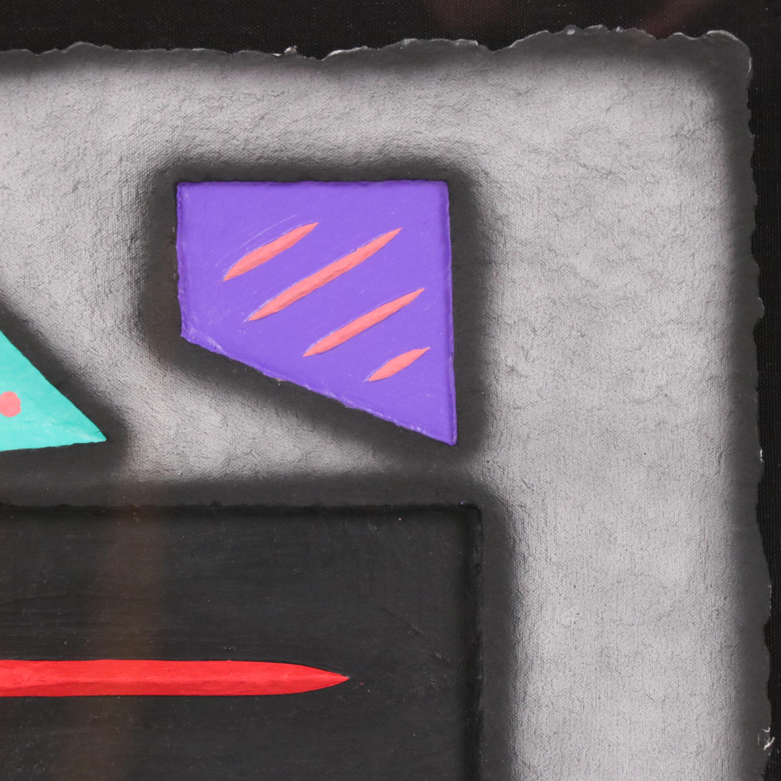 Neil Loeb Abstract Mixed Media Cast Paper, Late 20th Century