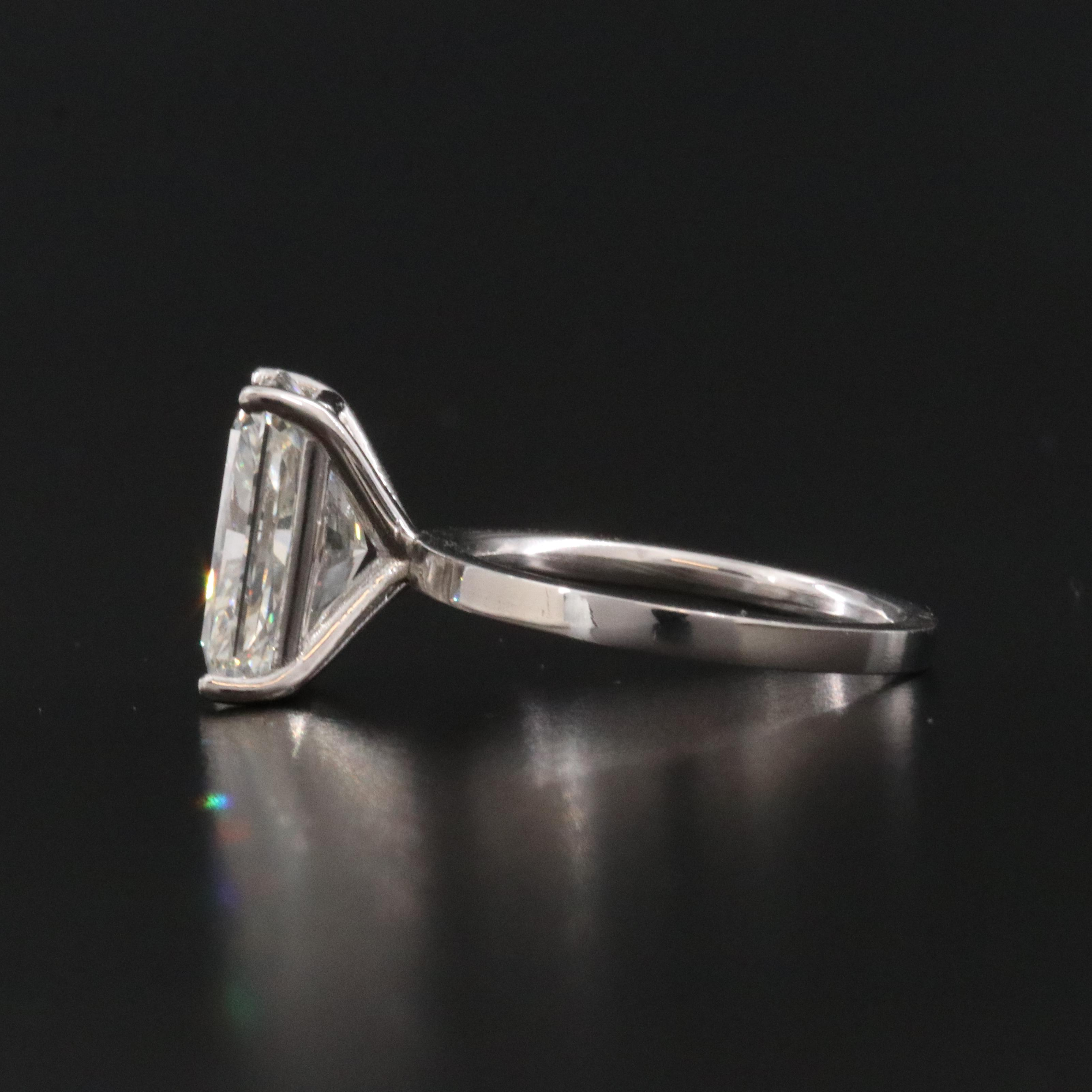 14K 5.00 CT Lab Grown Diamond Solitaire Ring with IGI Report