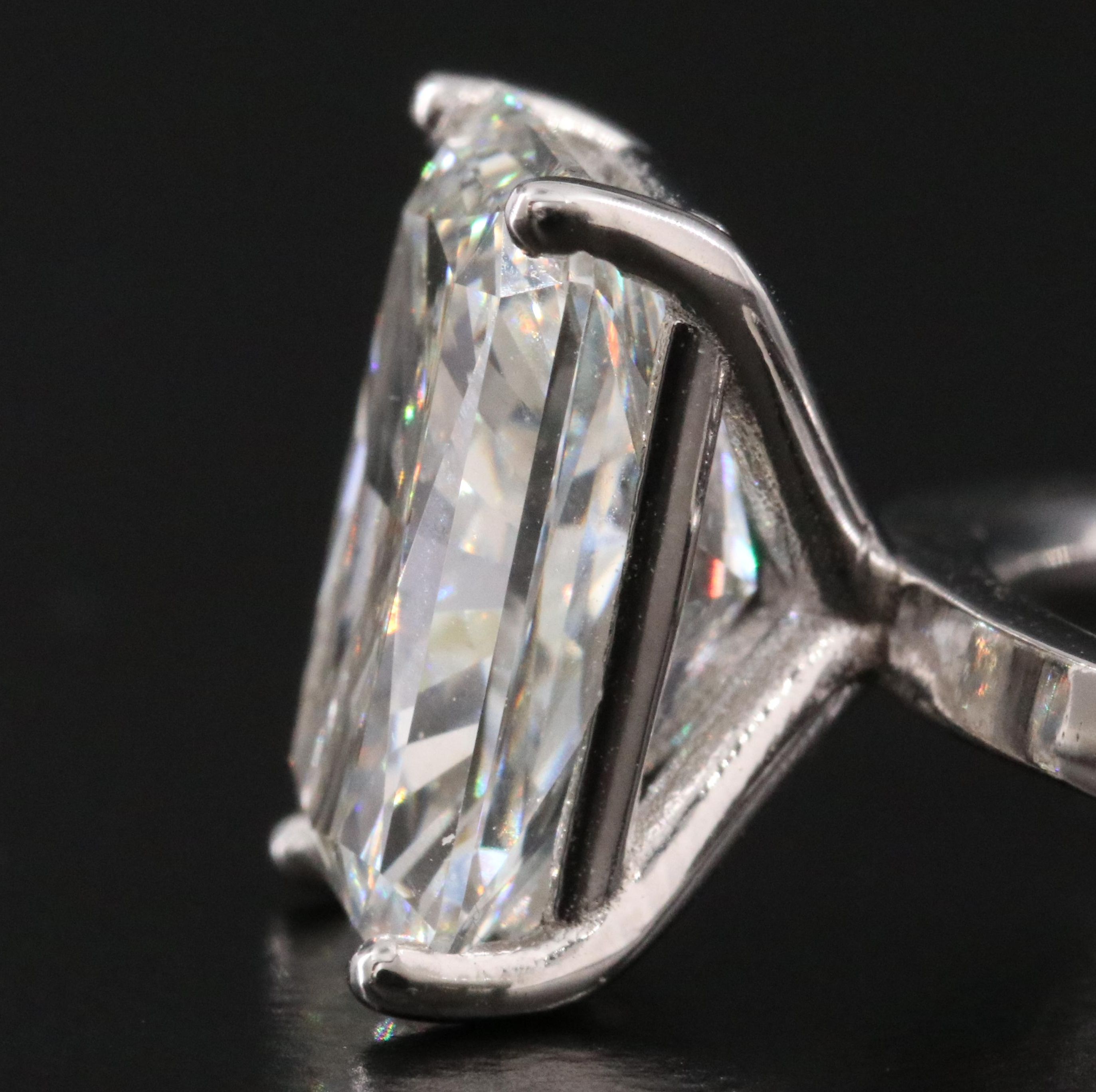 14K 5.00 CT Lab Grown Diamond Solitaire Ring with IGI Report