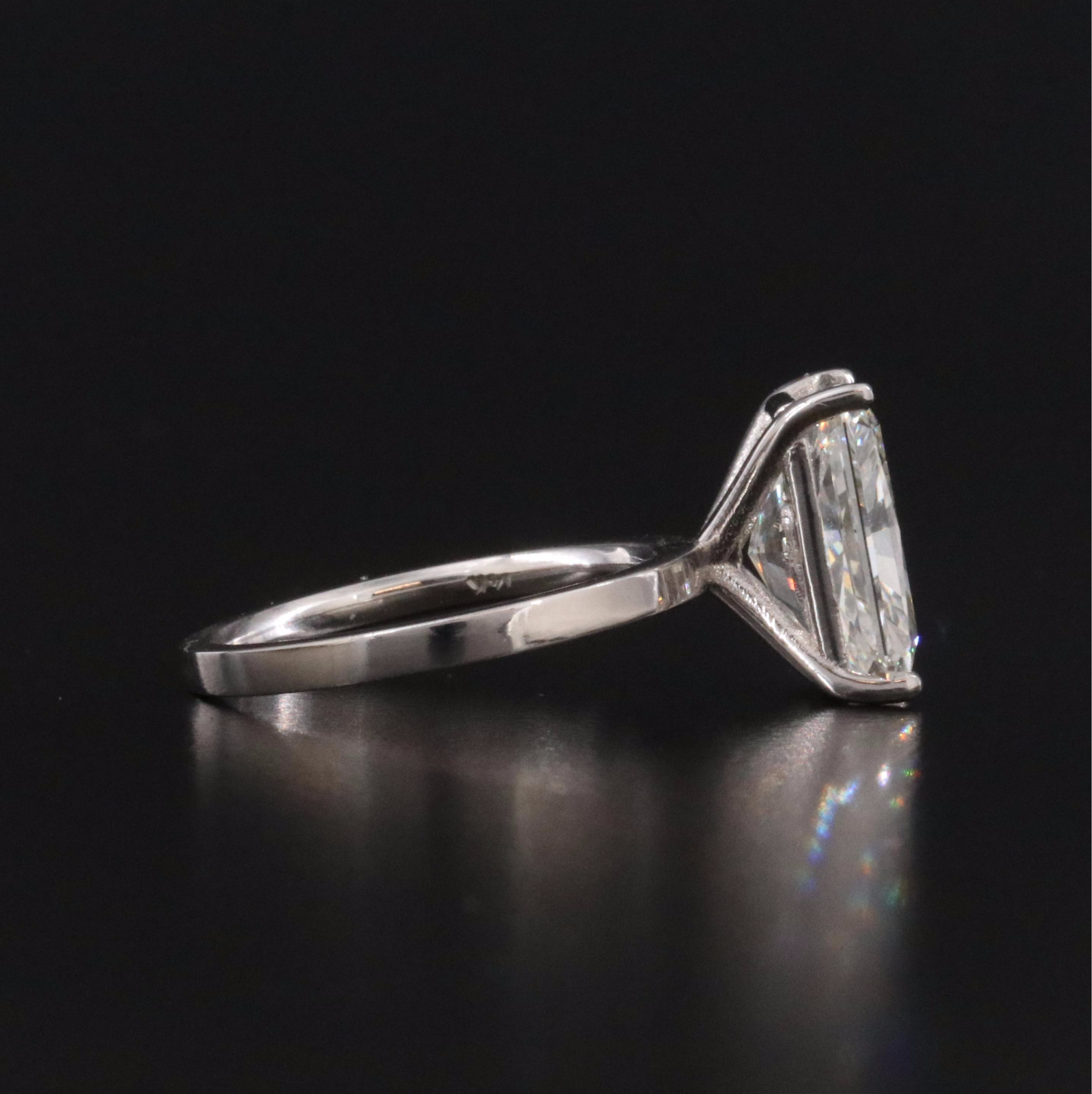 14K 5.00 CT Lab Grown Diamond Solitaire Ring with IGI Report