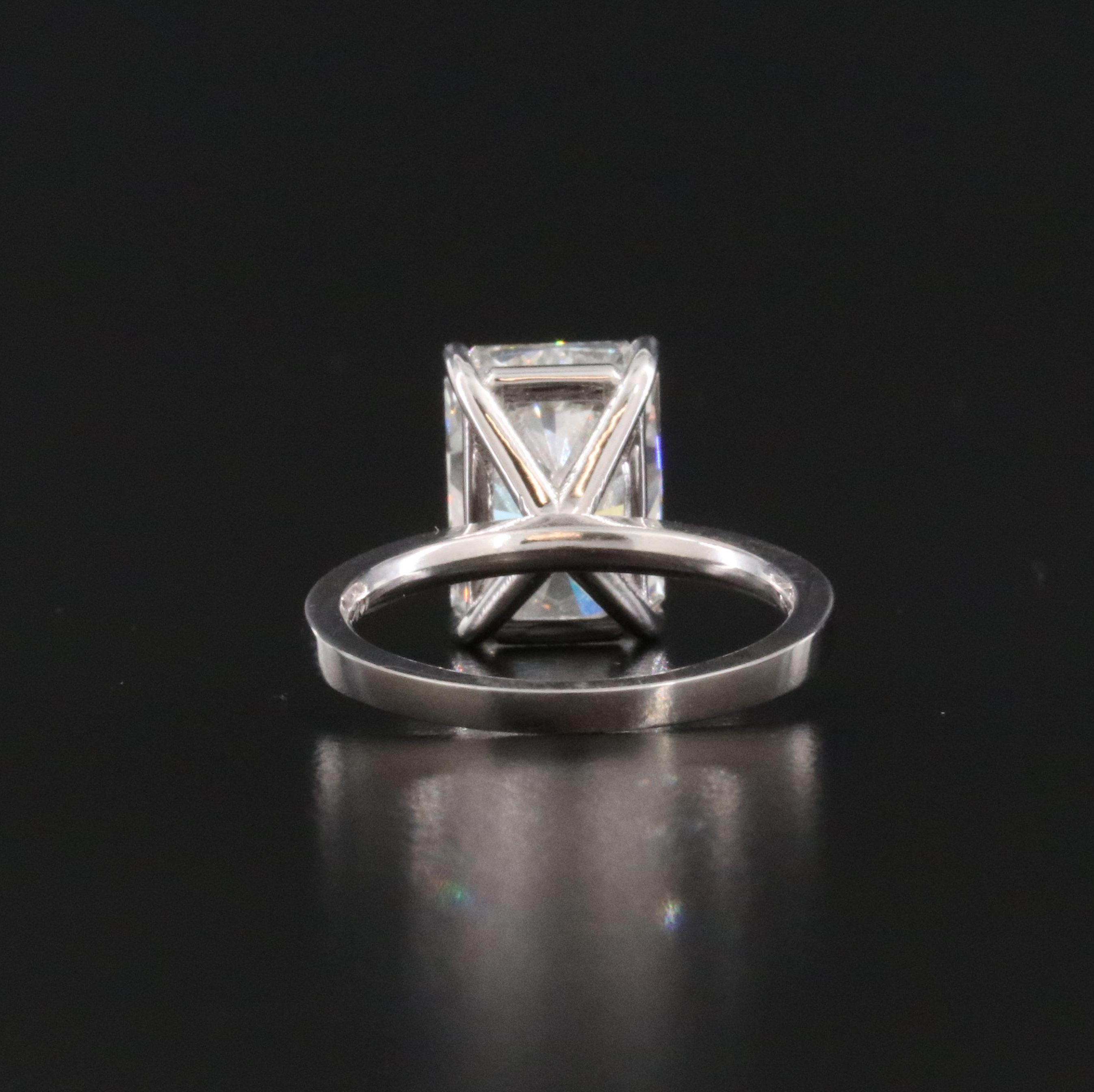 14K 5.00 CT Lab Grown Diamond Solitaire Ring with IGI Report