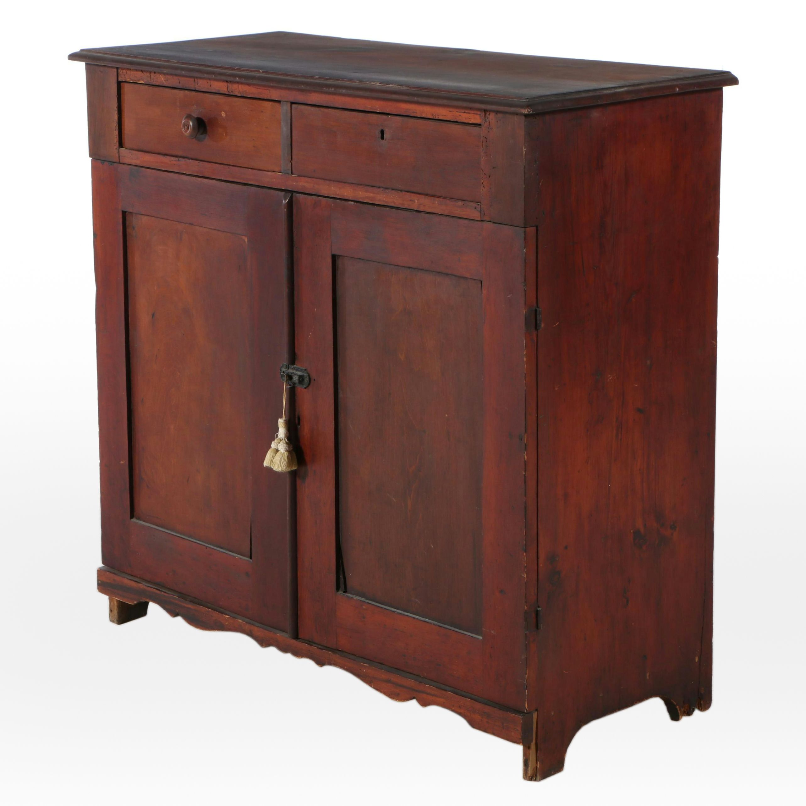Early American Style Pine Cupboard, 19th Century