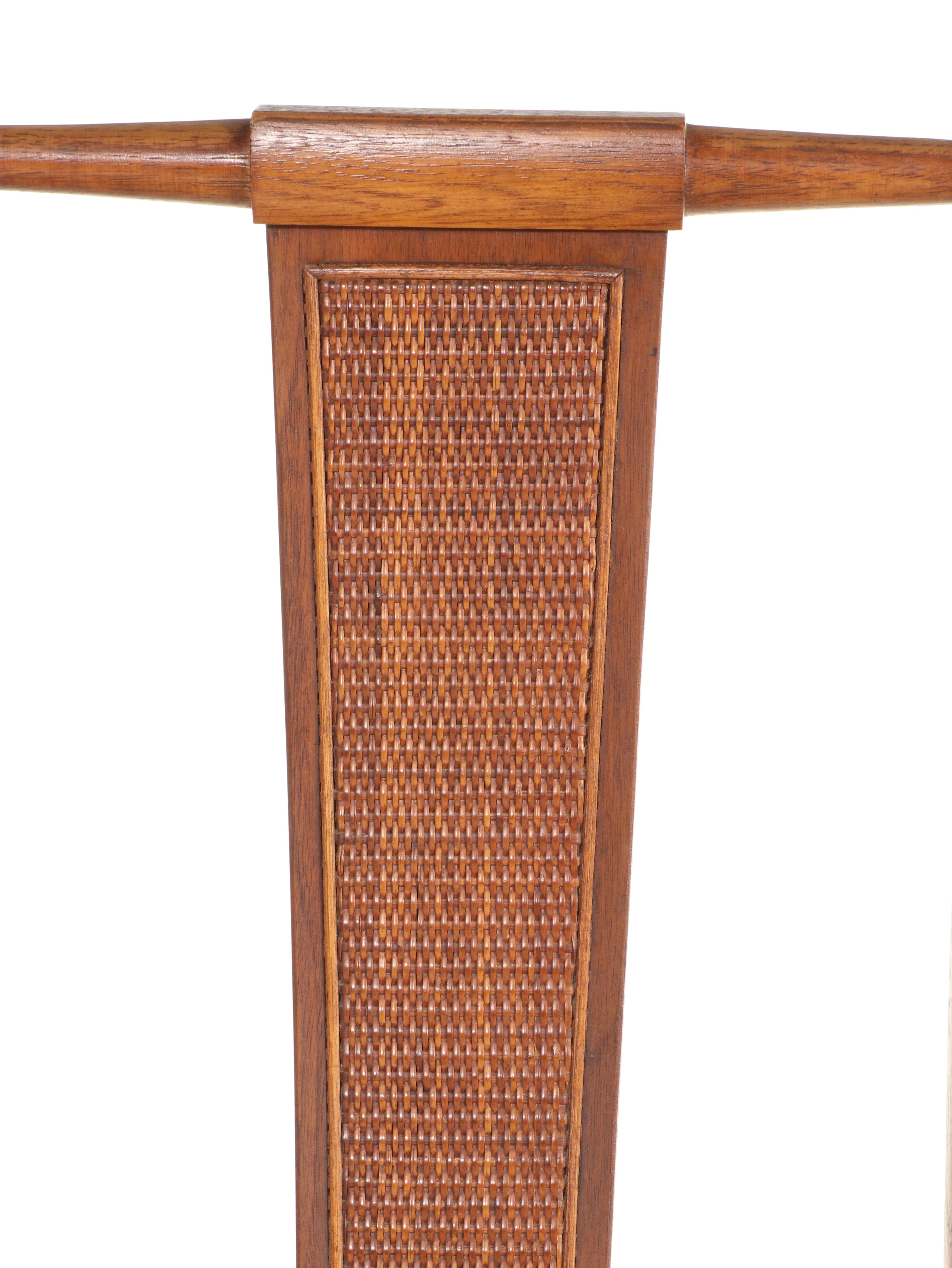 Mid Century Modern Walnut Dining Table and Eight Dining Chairs