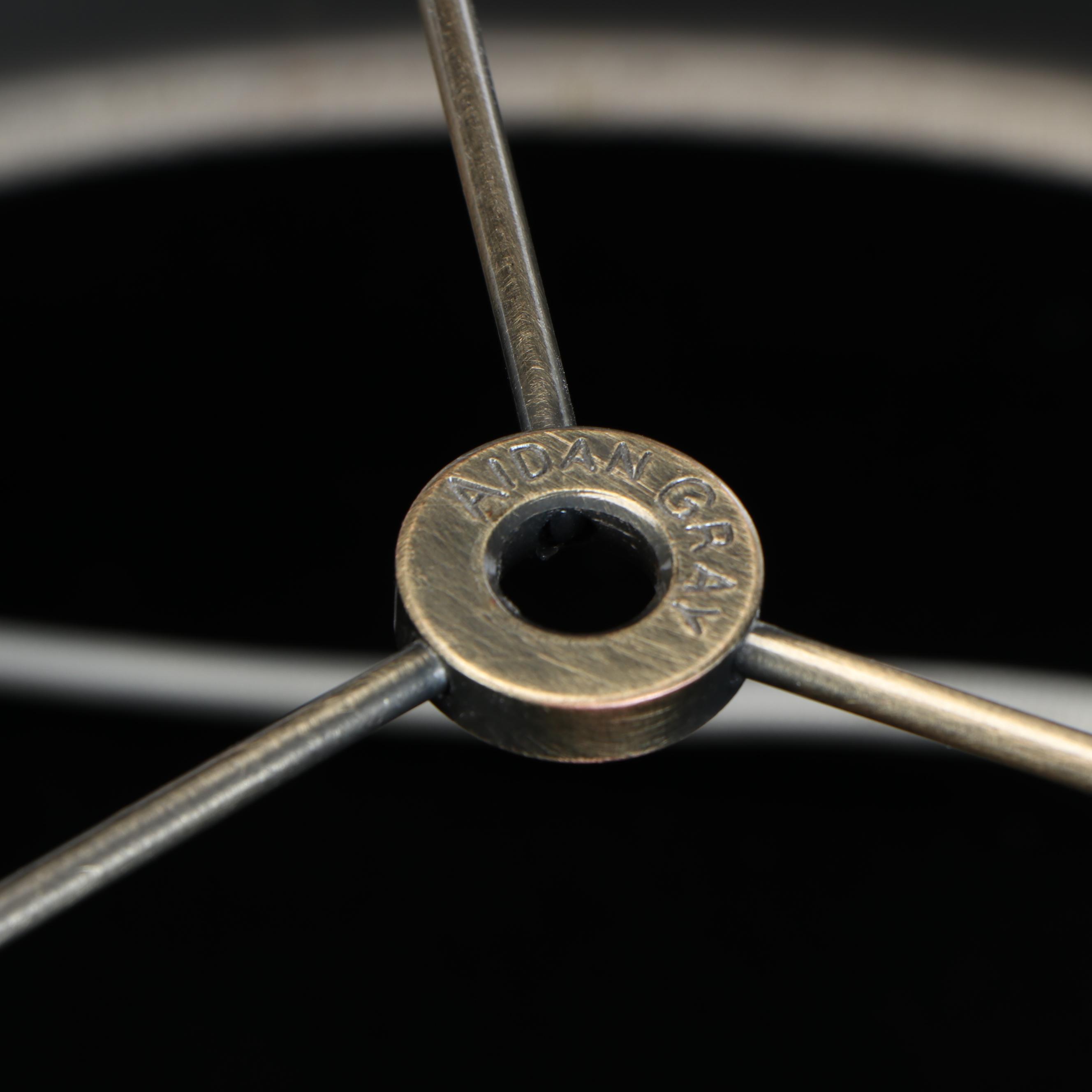 Aiden Grey "La Roche" Carved Wood Table Lamps on Crystal Bases