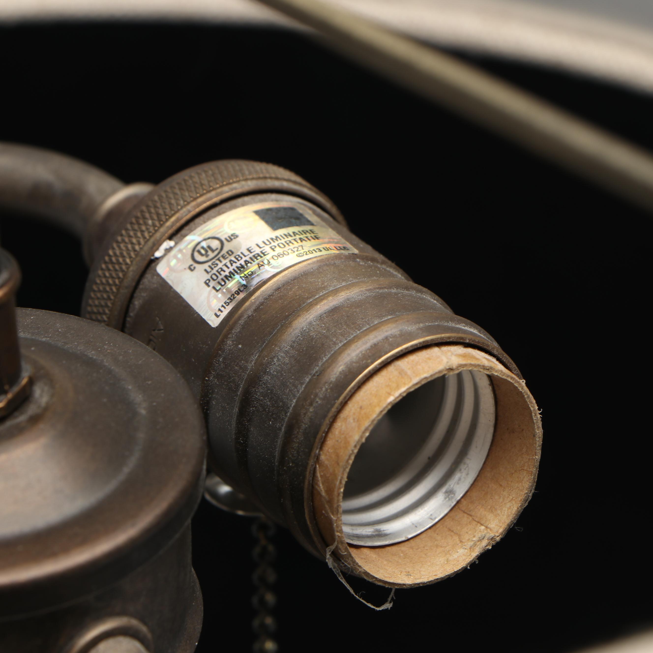 Aiden Grey "La Roche" Carved Wood Table Lamps on Crystal Bases