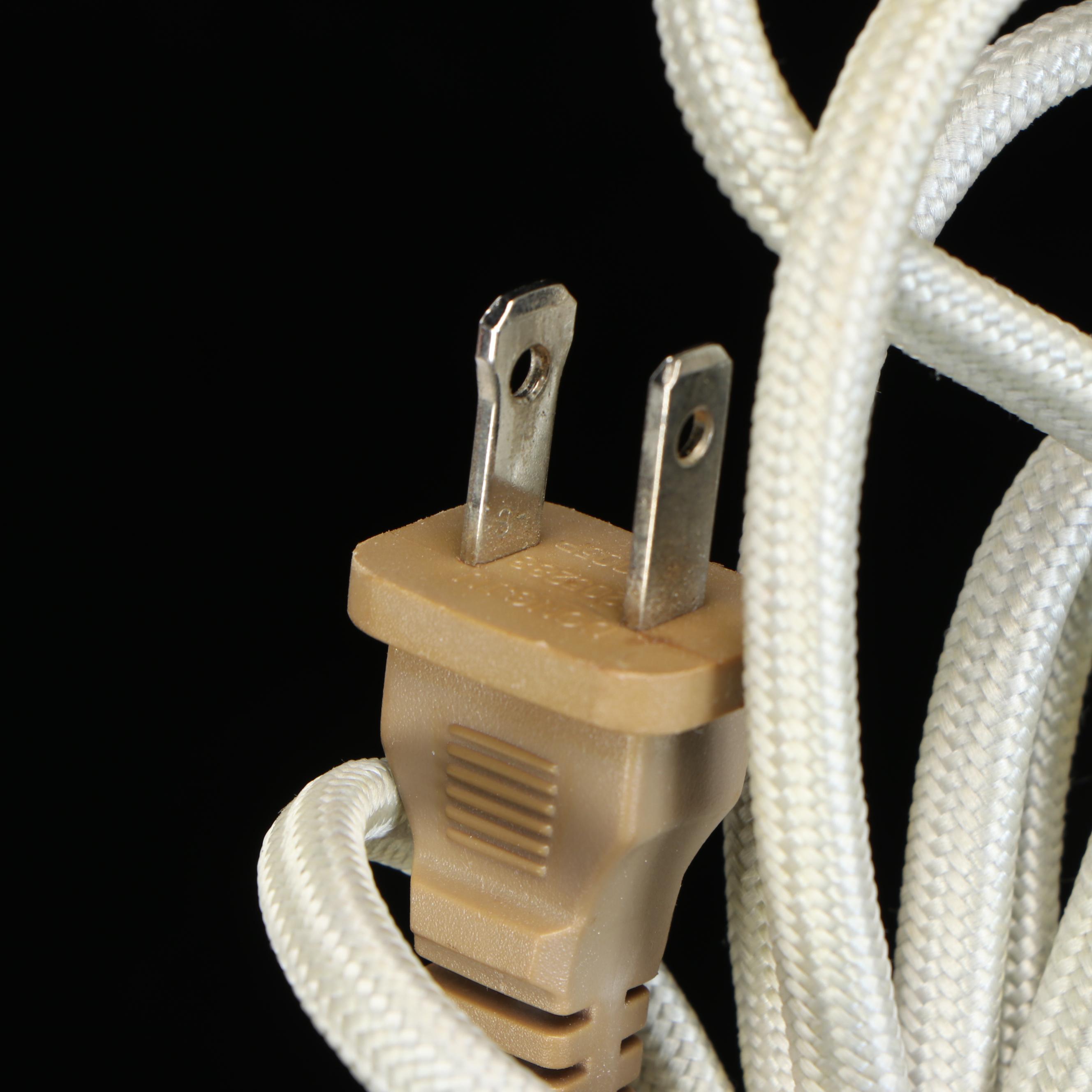 Aiden Grey "La Roche" Carved Wood Table Lamps on Crystal Bases