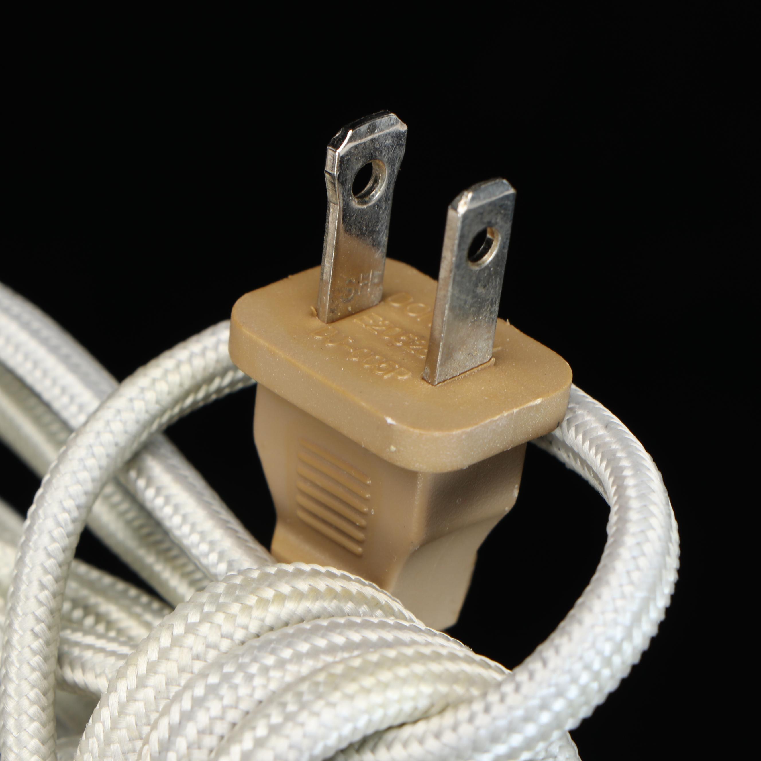 Aiden Grey "La Roche" Carved Wood Table Lamps on Crystal Bases