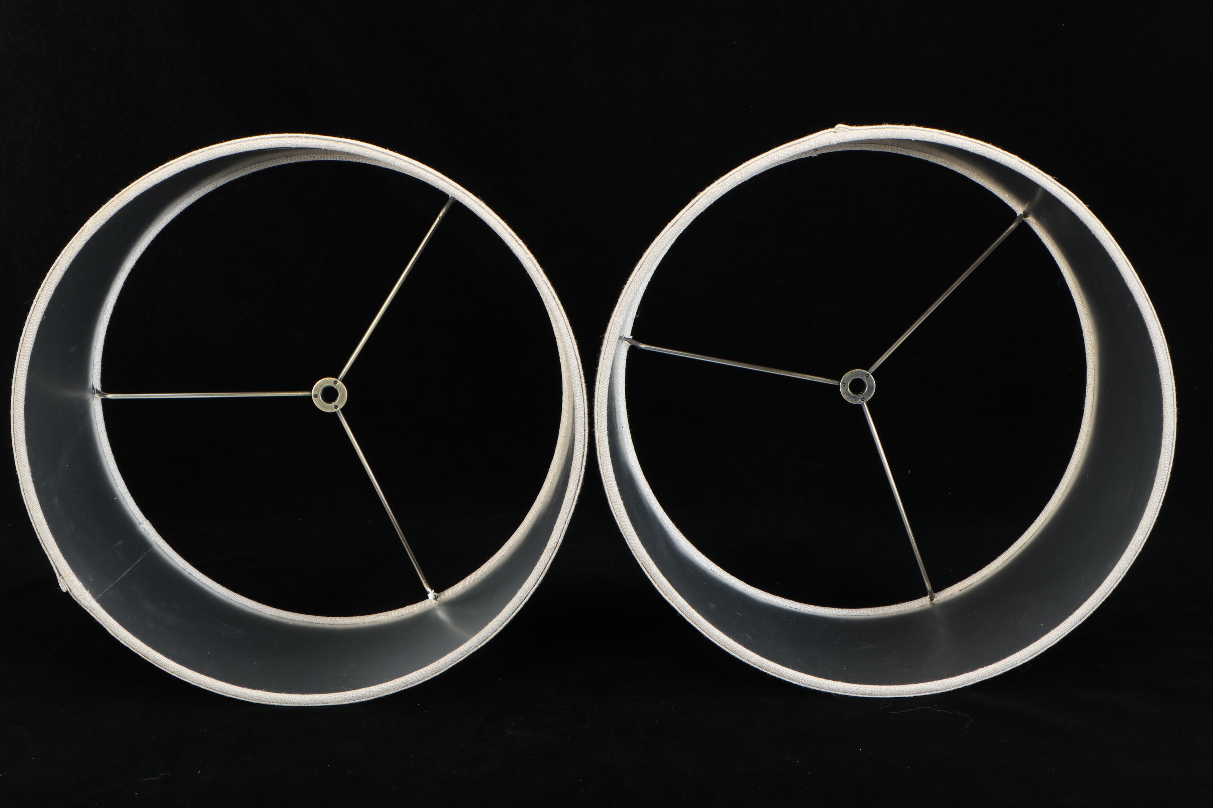 Aiden Grey "La Roche" Carved Wood Table Lamps on Crystal Bases