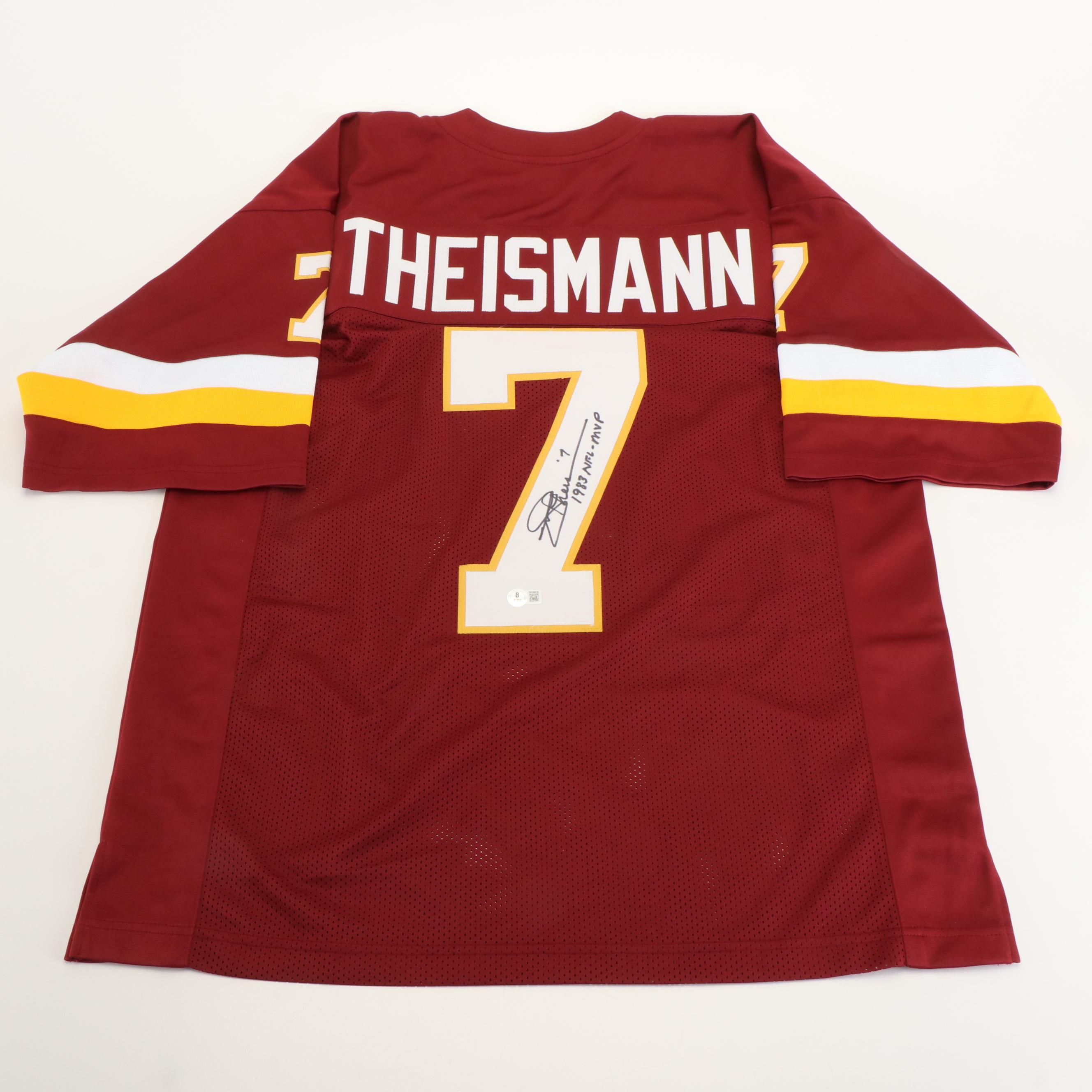 Joe Theismann Signed “1983 NFL MVP” Washington Redskins Football Jersey, Beckett