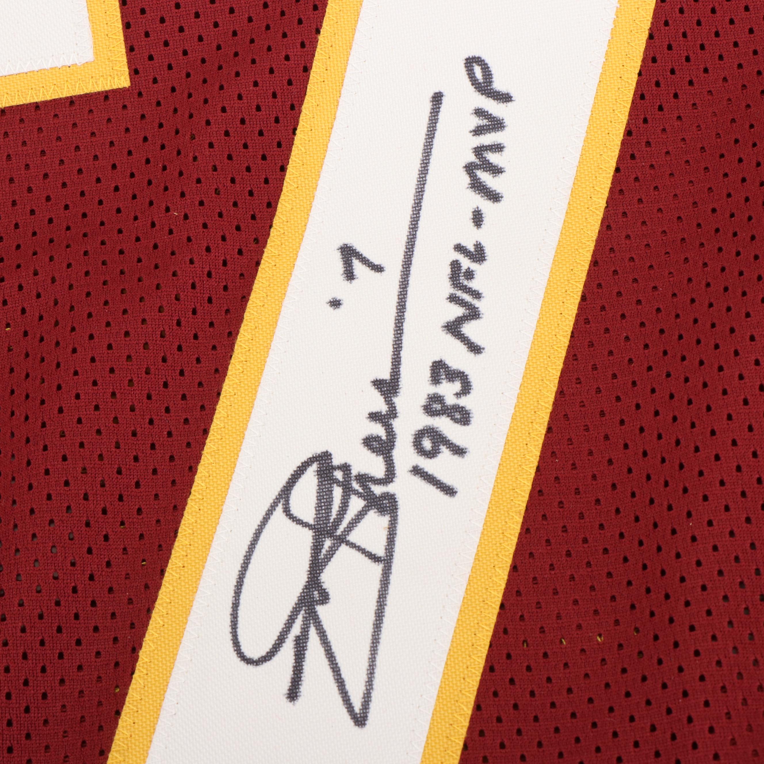 Joe Theismann Signed “1983 NFL MVP” Washington Redskins Football Jersey, Beckett